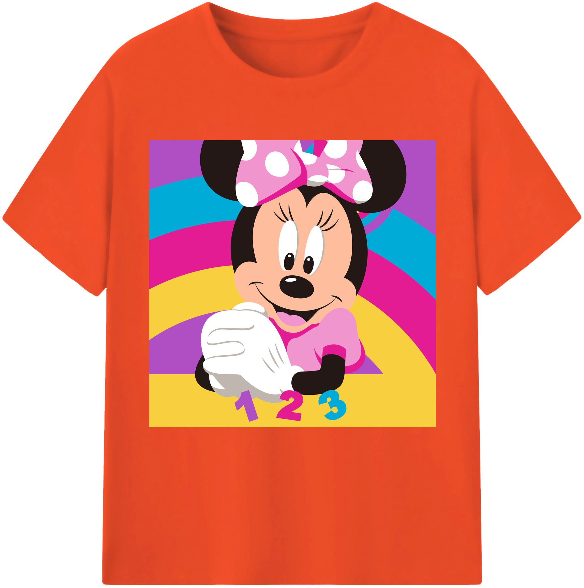（画像用） ミッキーマウス Mickey Mouse 綿100％半袖Tシャツ（フロントプリント）