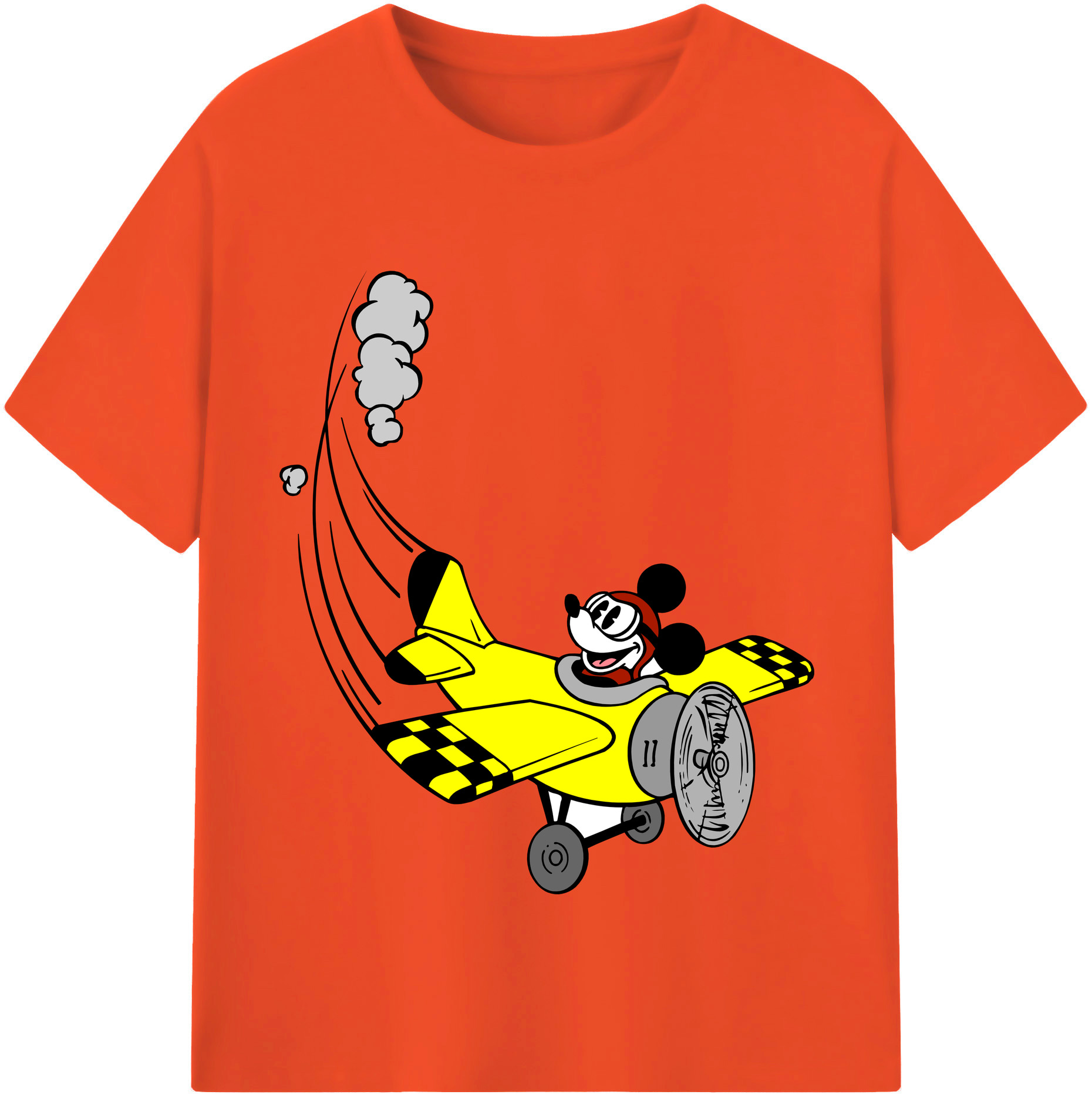（画像用） ミッキーマウス Mickey Mouse 綿100％半袖Tシャツ（フロントプリント）