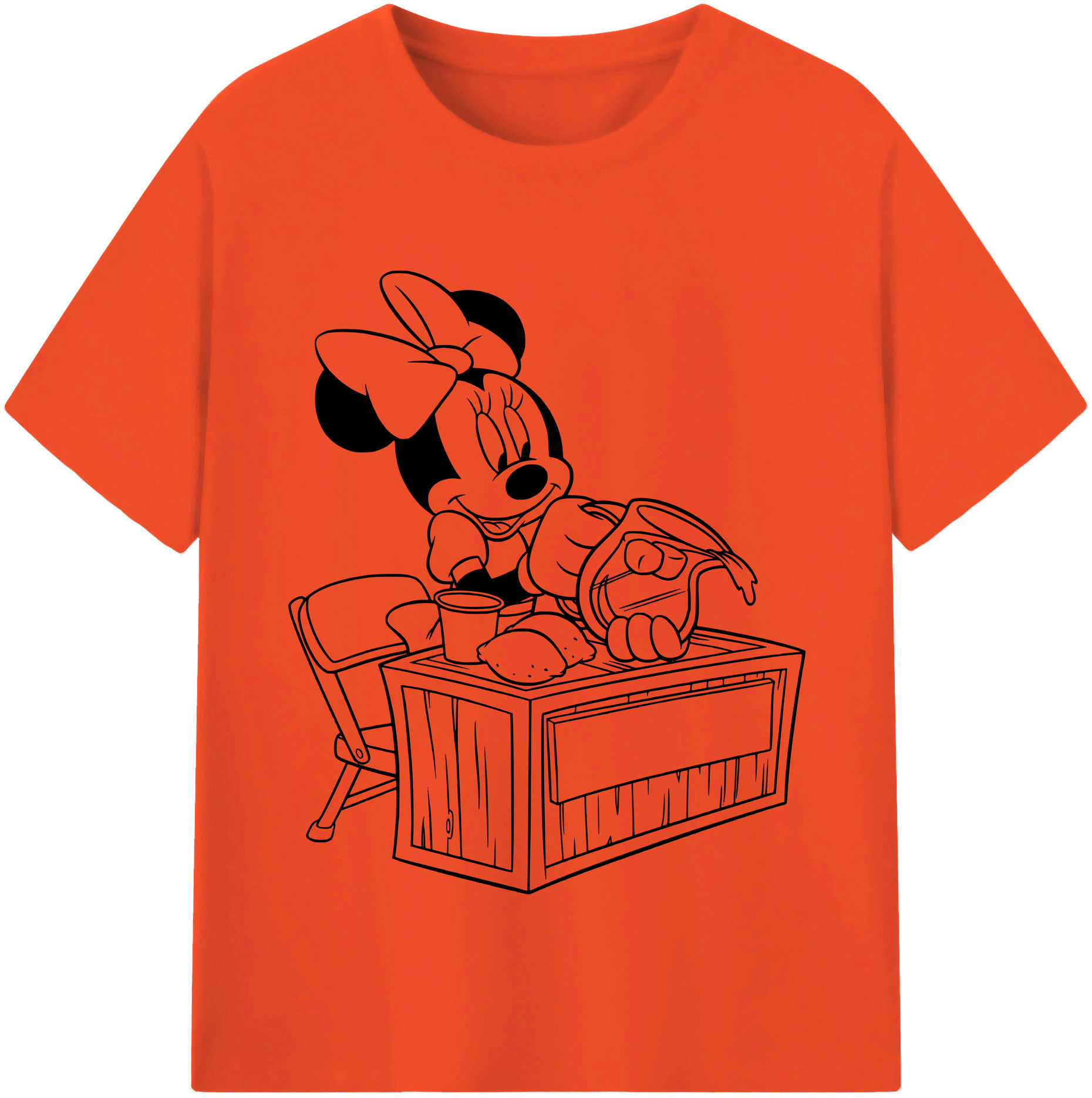 （画像用） ミッキーマウス Mickey Mouse 綿100％半袖Tシャツ（フロントプリント）
