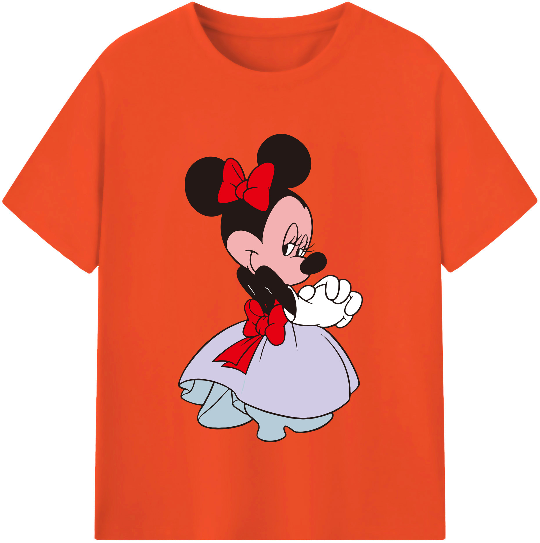 （画像用） ミッキーマウス Mickey Mouse 綿100％半袖Tシャツ（フロントプリント）