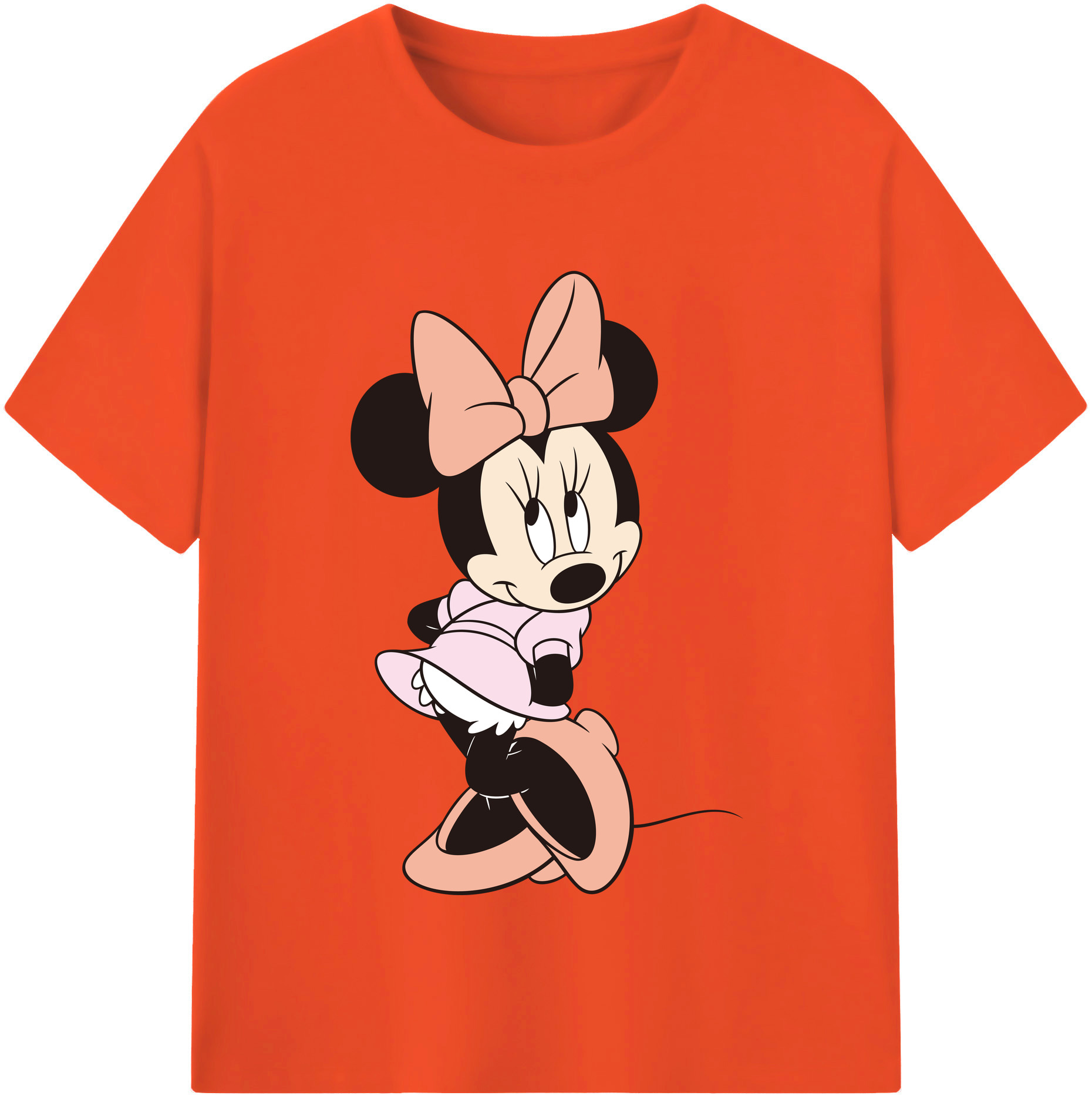 （画像用） ミッキーマウス Mickey Mouse 綿100％半袖Tシャツ（フロントプリント）