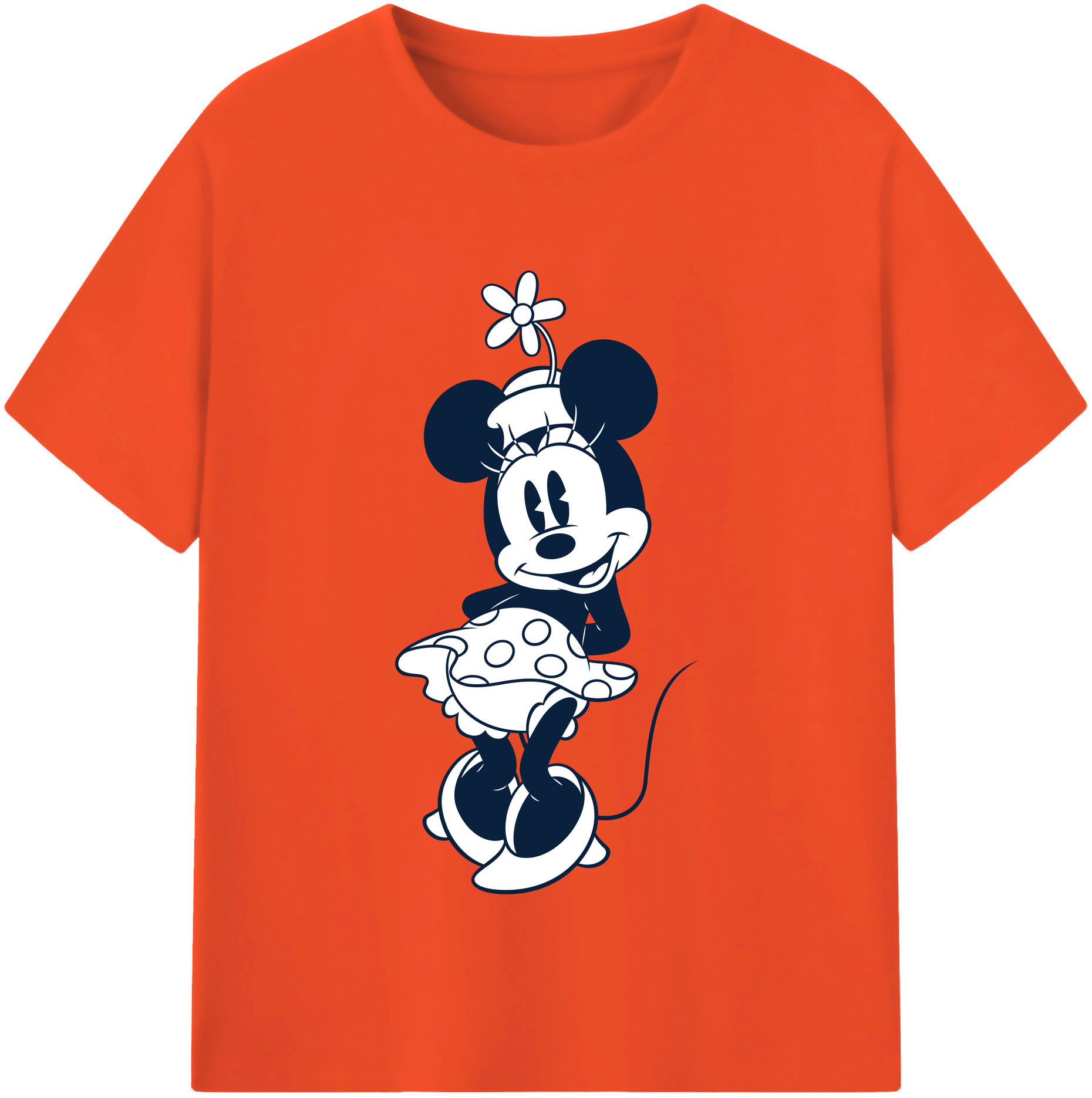 （画像用） ミッキーマウス Mickey Mouse 綿100％半袖Tシャツ（フロントプリント）