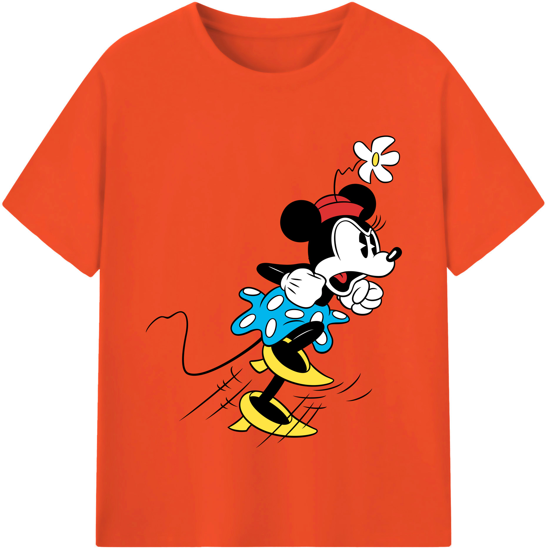 （画像用） ミッキーマウス Mickey Mouse 綿100％半袖Tシャツ（フロントプリント）