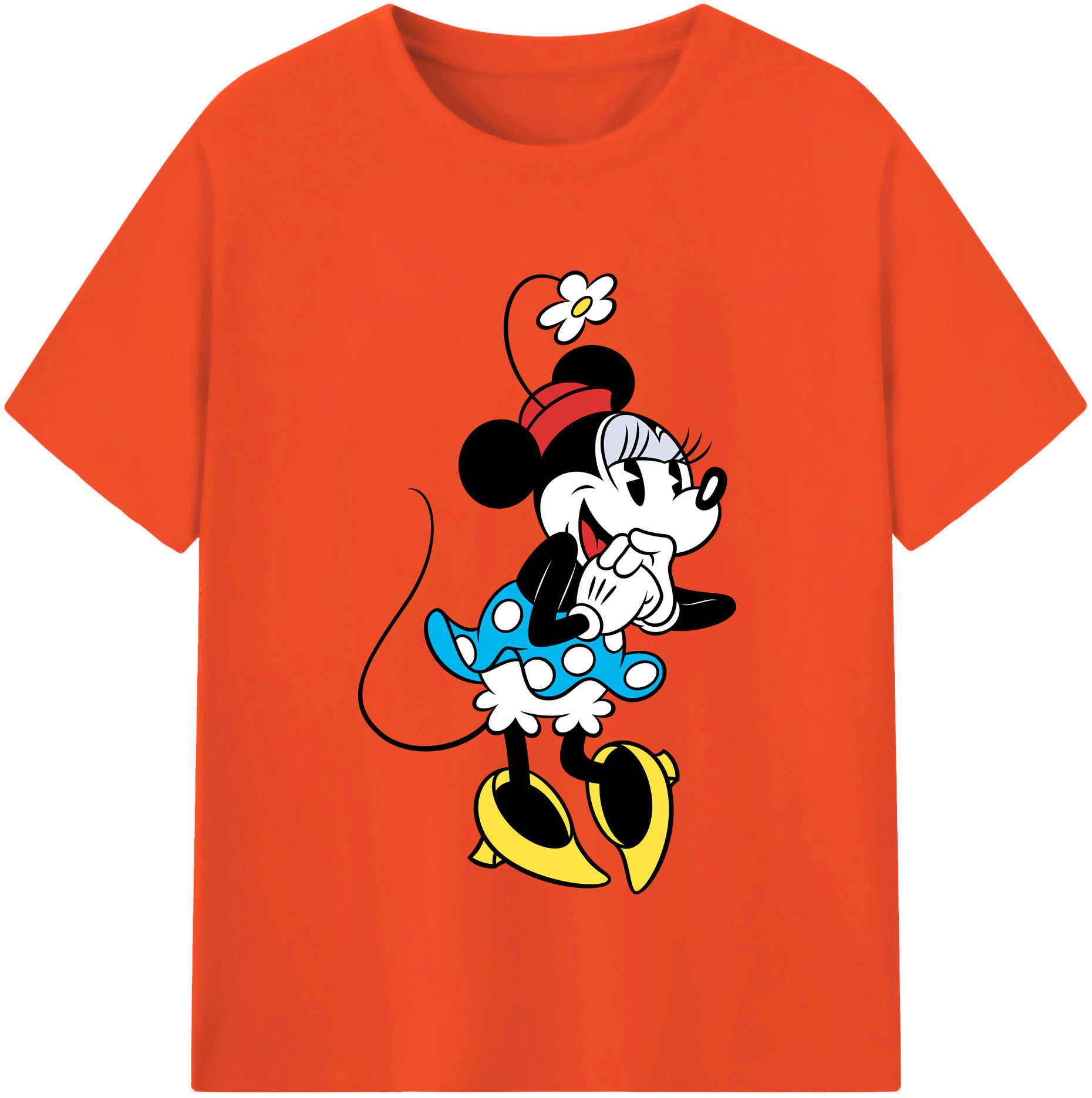 （画像用） ミッキーマウス Mickey Mouse 綿100％半袖Tシャツ（フロントプリント）