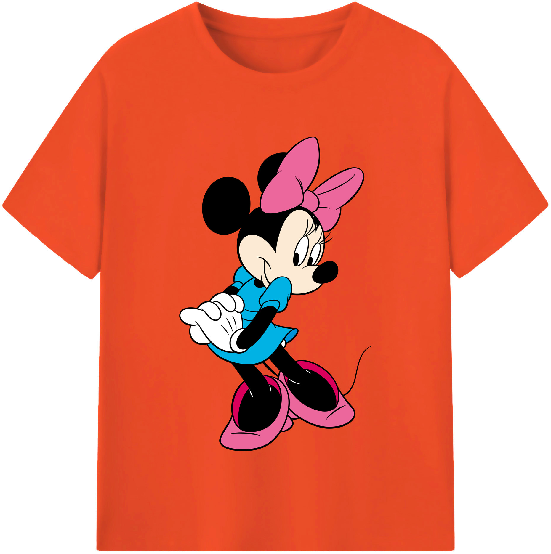 （画像用） ミッキーマウス Mickey Mouse 綿100％半袖Tシャツ（フロントプリント）