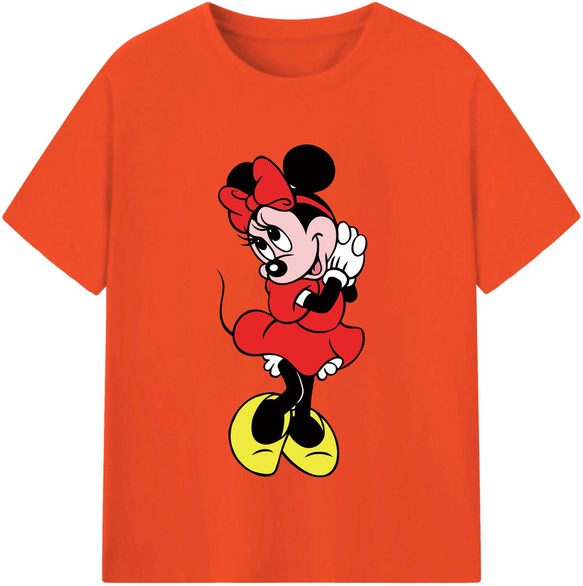 （画像用） ミッキーマウス Mickey Mouse 綿100％半袖Tシャツ（フロントプリント）