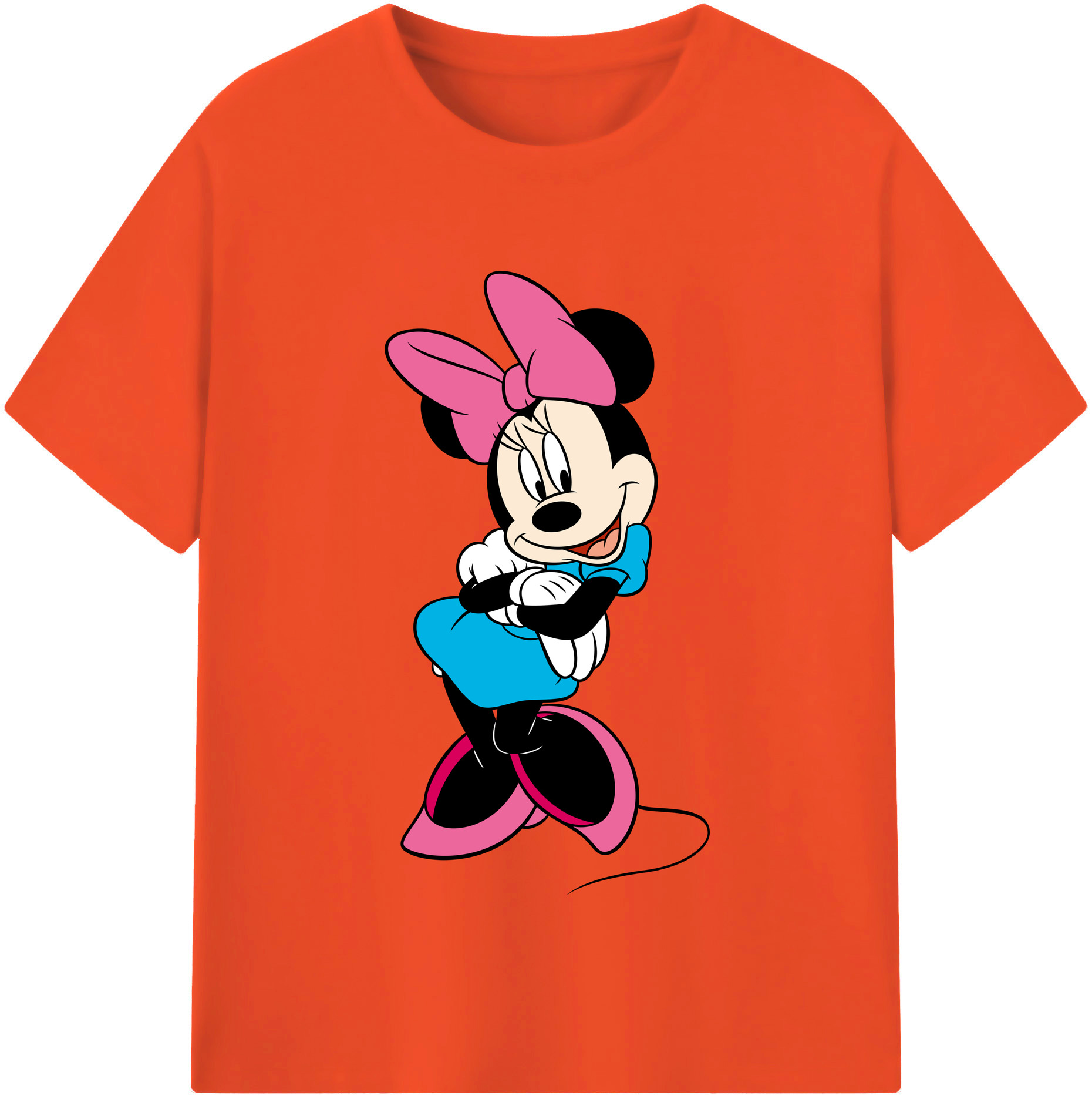 （画像用） ミッキーマウス Mickey Mouse 綿100％半袖Tシャツ（フロントプリント）