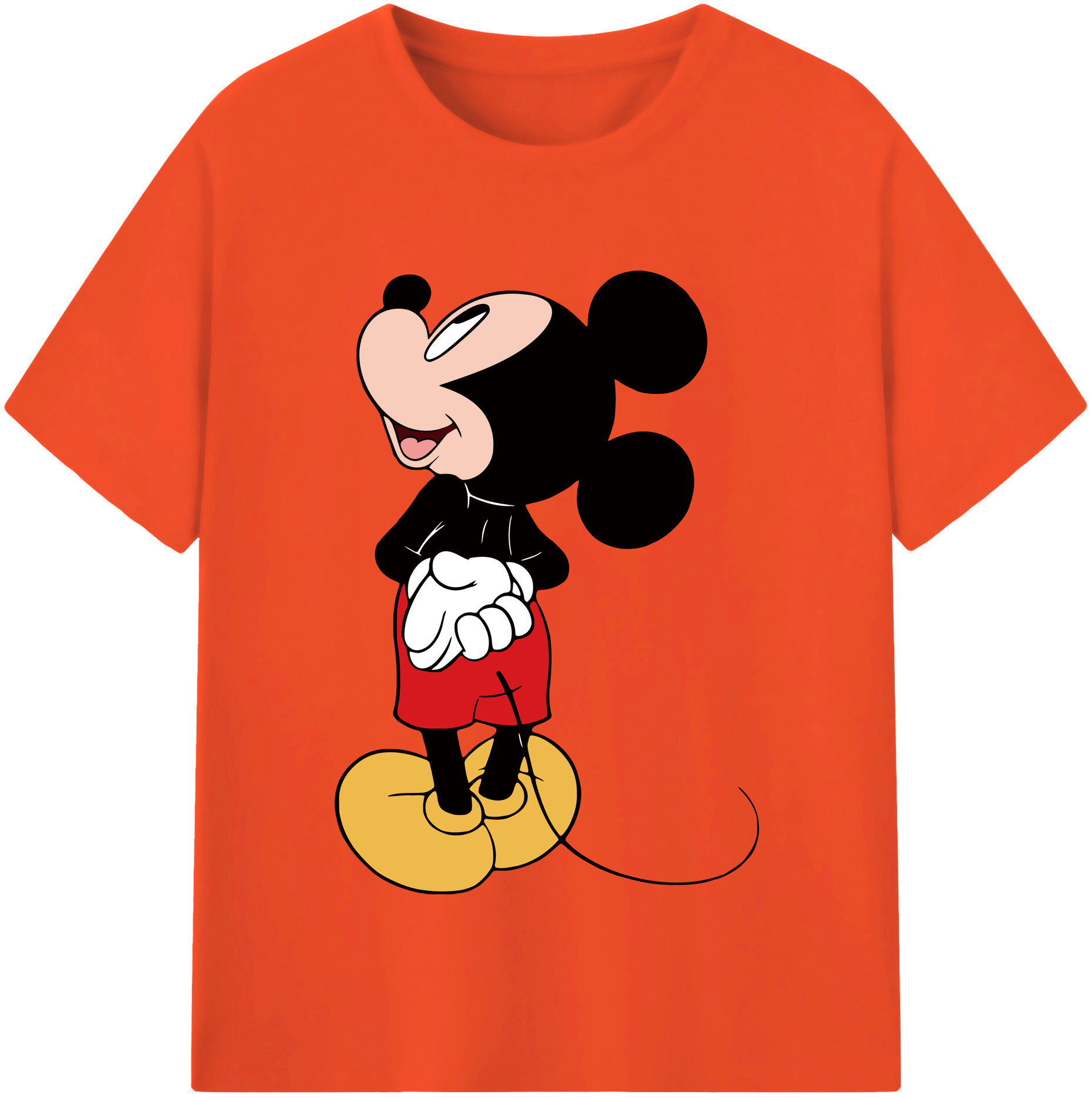 （画像用） ミッキーマウス Mickey Mouse 綿100％半袖Tシャツ（フロントプリント）