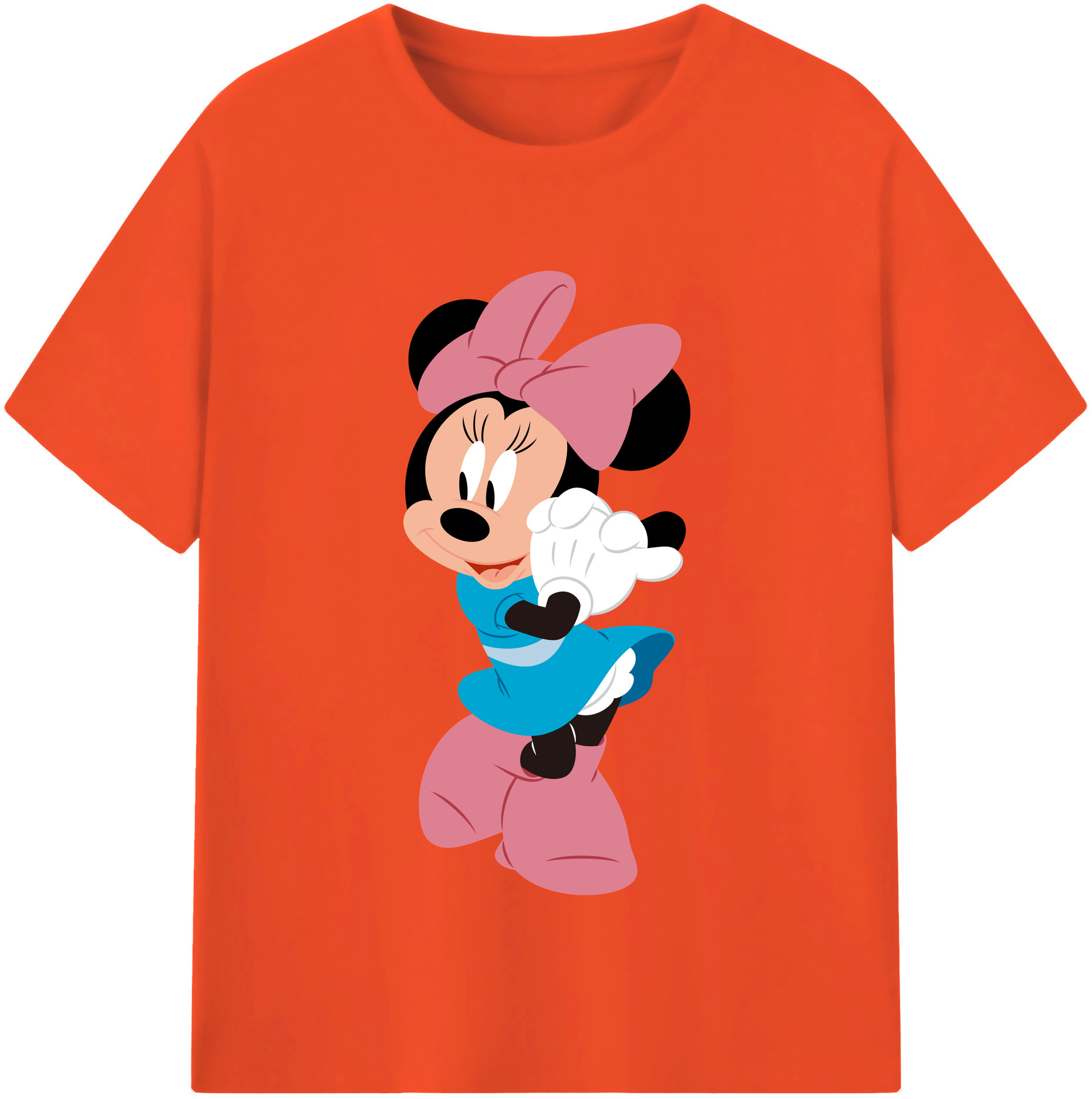 （画像用） ミッキーマウス Mickey Mouse 綿100％半袖Tシャツ（フロントプリント）