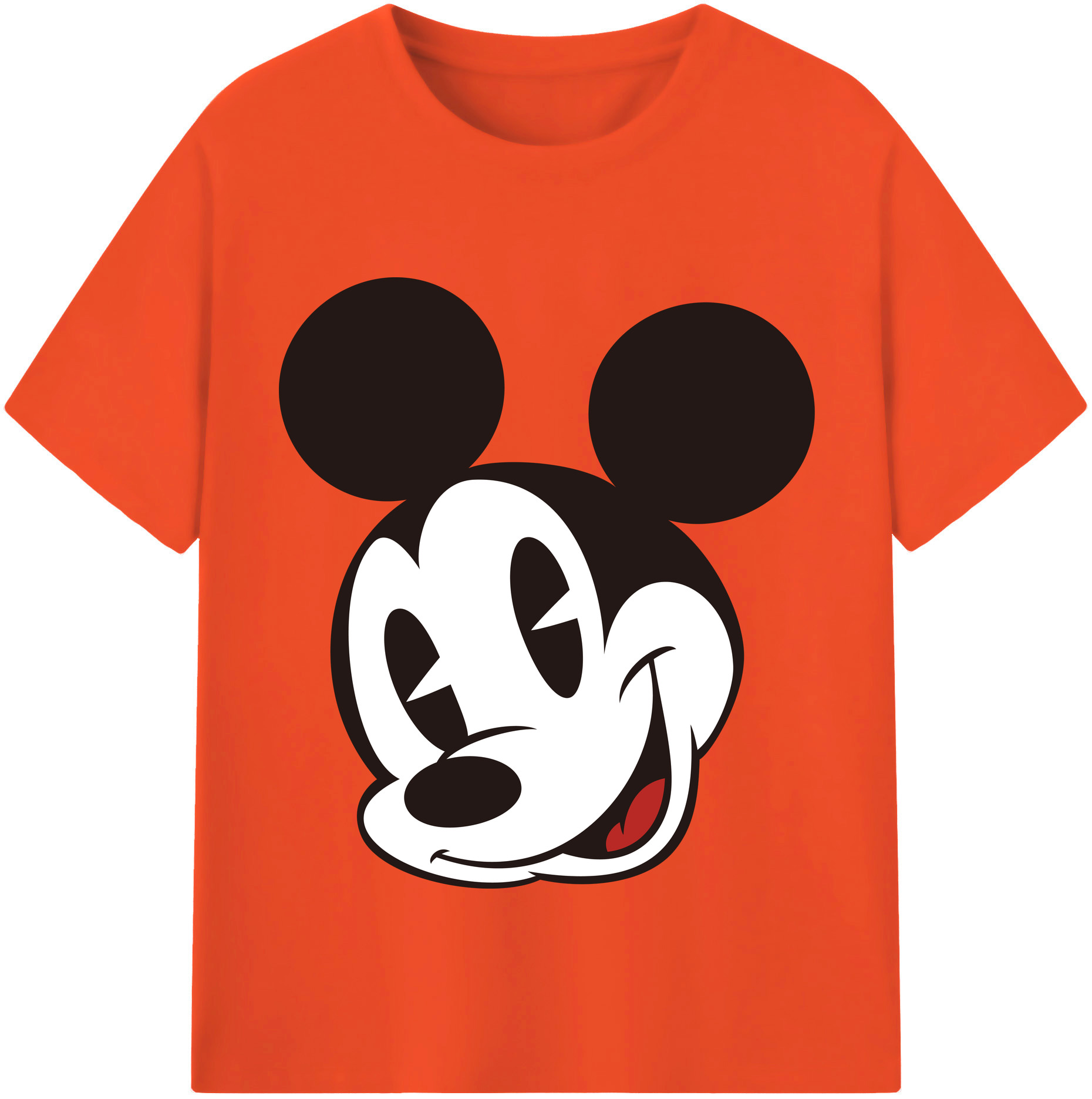 （画像用） ミッキーマウス Mickey Mouse 綿100％半袖Tシャツ（フロントプリント）