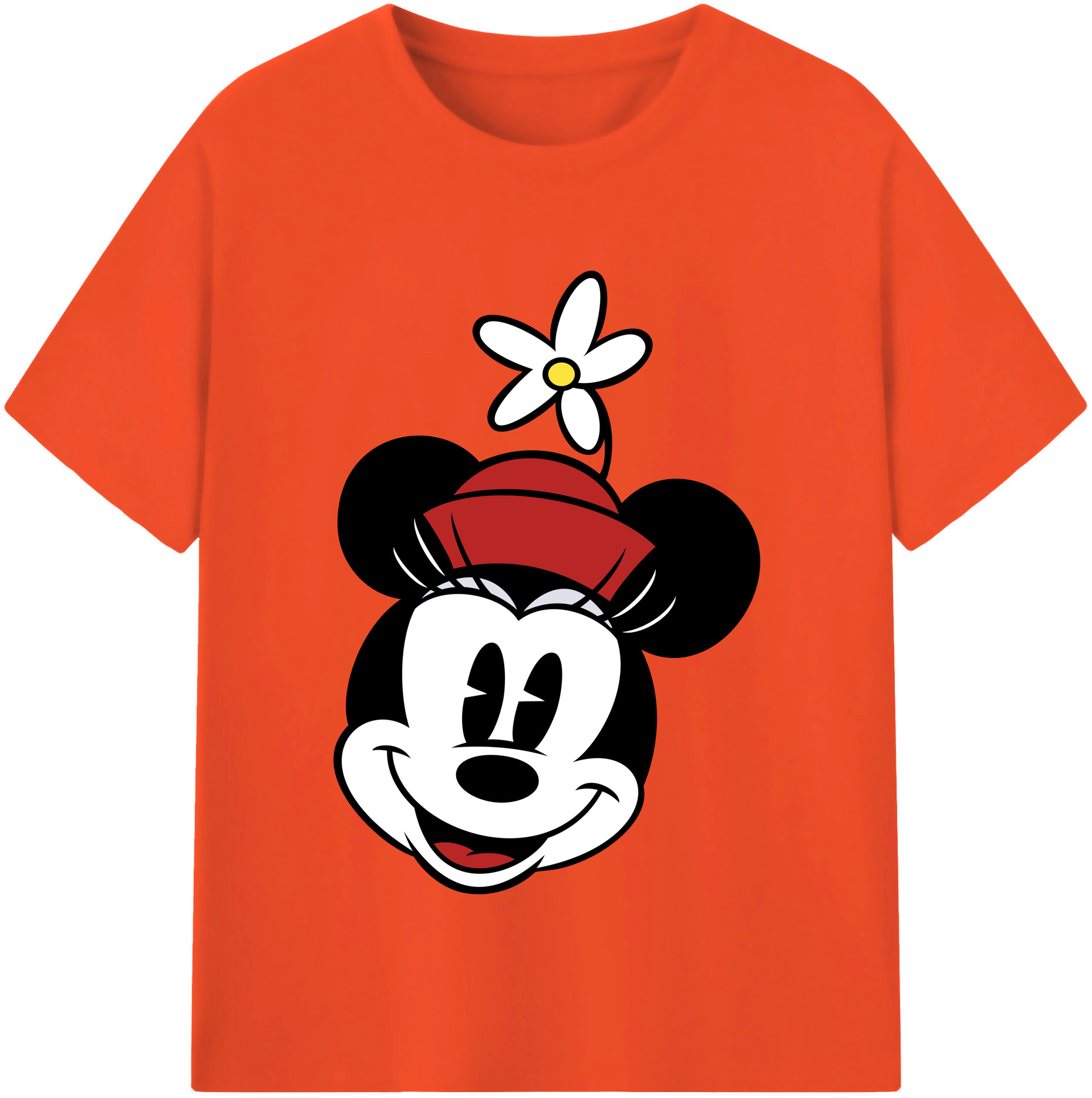 （画像用） ミッキーマウス Mickey Mouse 綿100％半袖Tシャツ（フロントプリント）