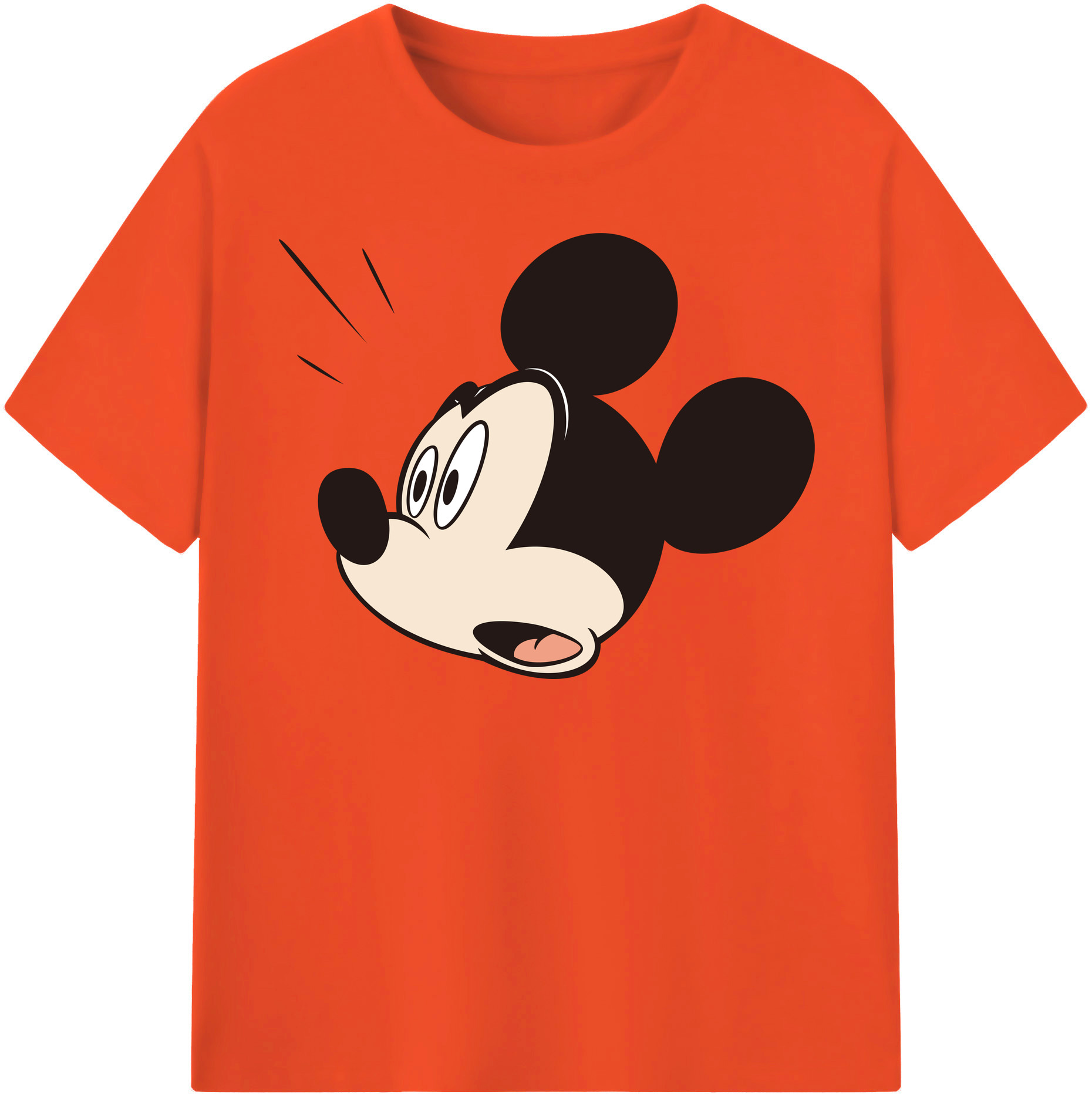 （画像用） ミッキーマウス Mickey Mouse 綿100％半袖Tシャツ（フロントプリント）