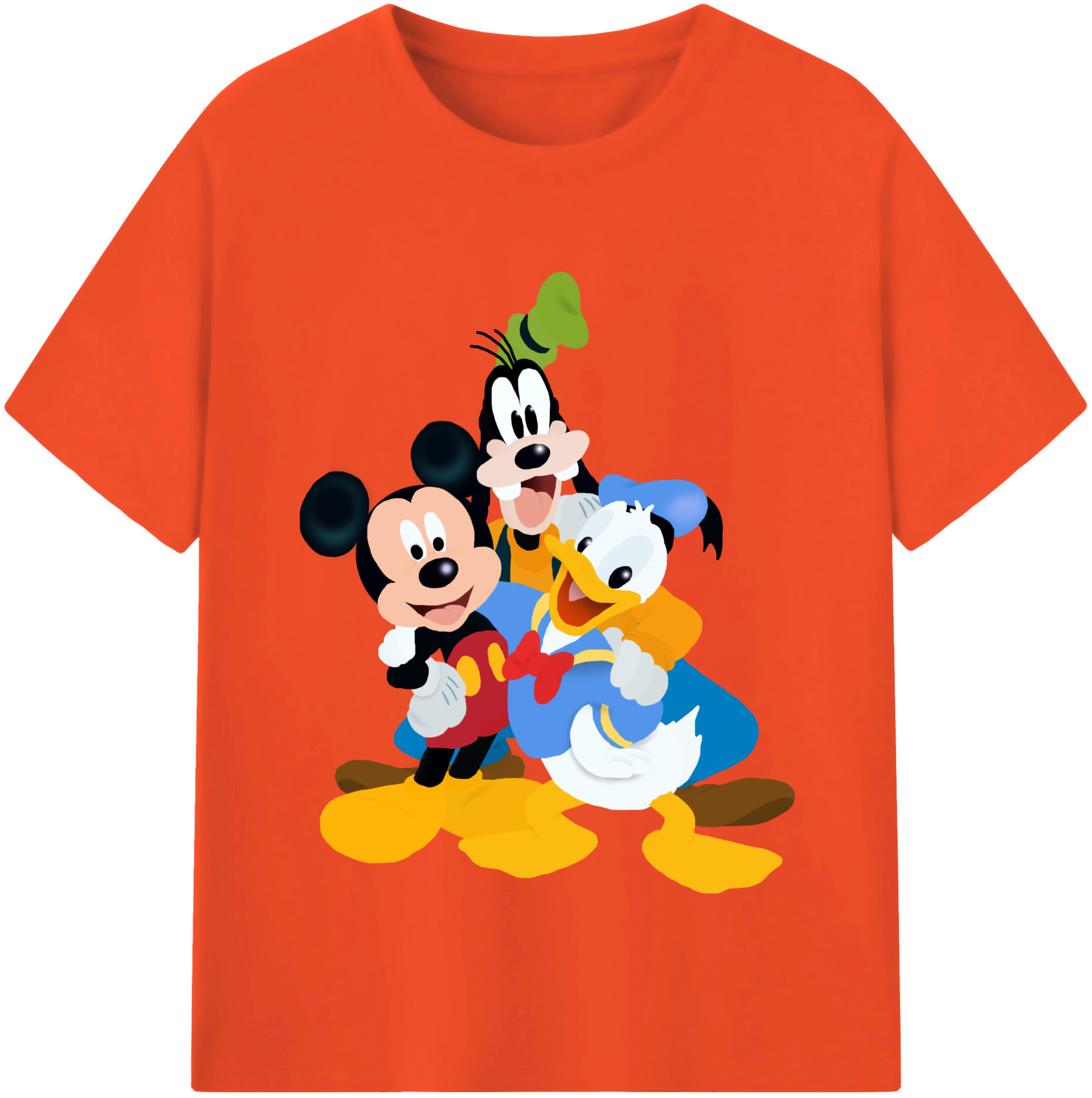 （画像用） ミッキーマウス Mickey Mouse 綿100％半袖Tシャツ（フロントプリント）