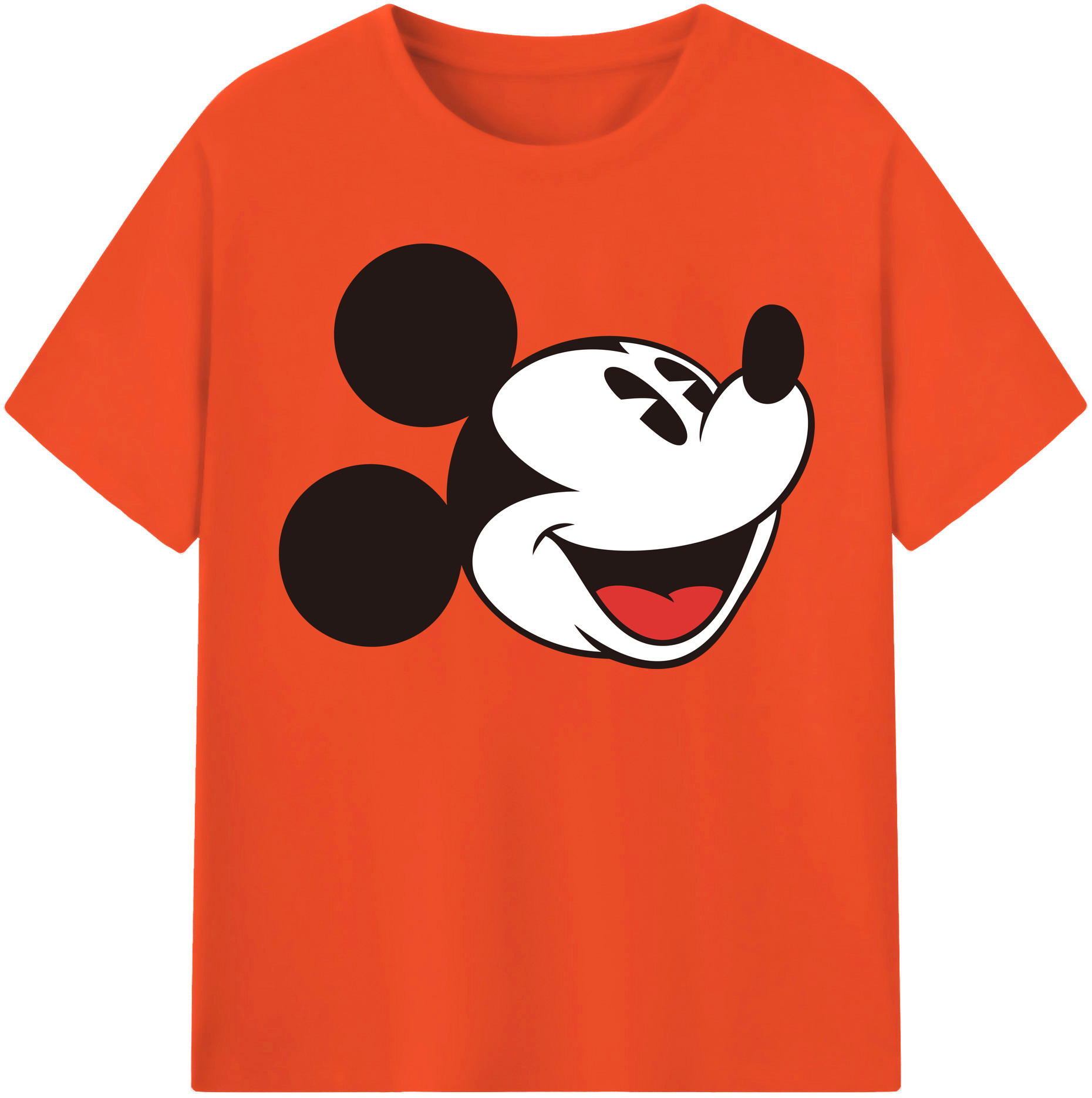 （画像用） ミッキーマウス Mickey Mouse 綿100％半袖Tシャツ（フロントプリント）