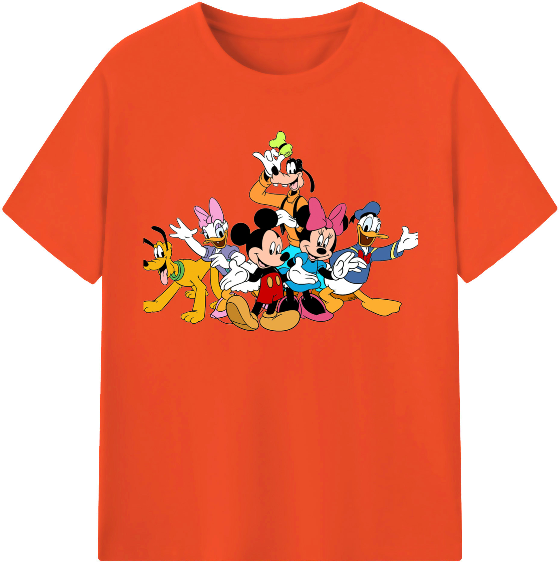 （画像用） ミッキーマウス Mickey Mouse 綿100％半袖Tシャツ（フロントプリント）