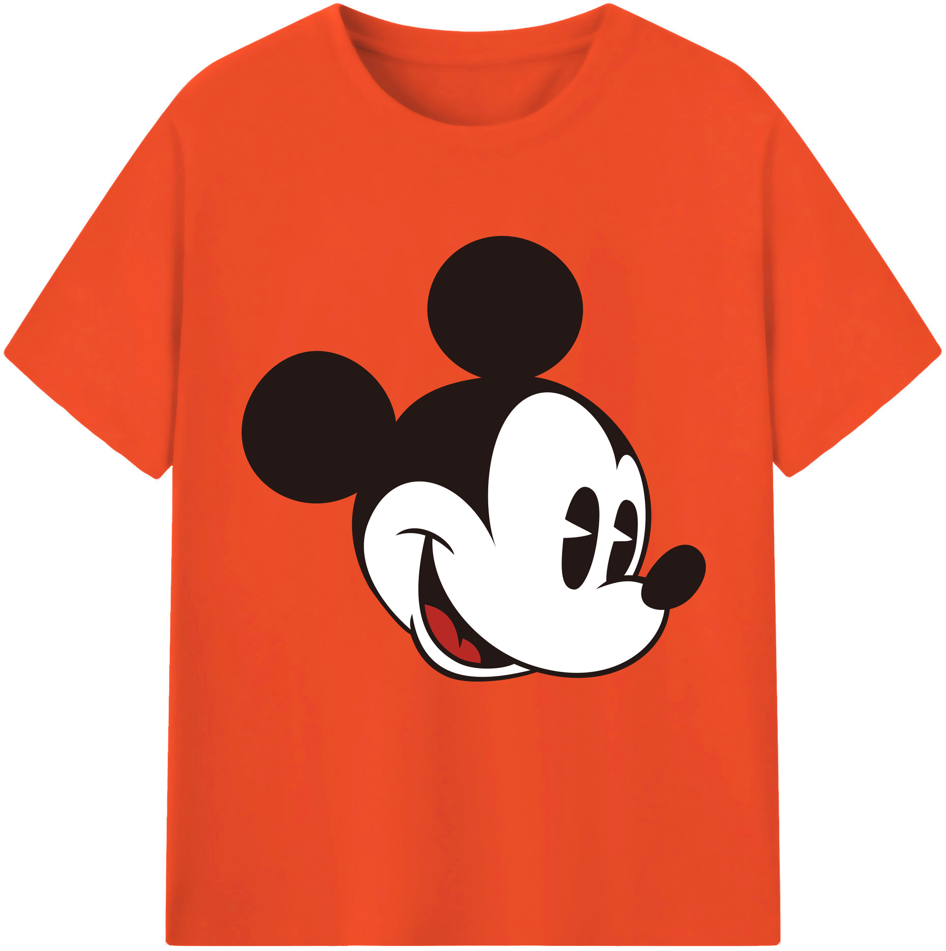 （画像用） ミッキーマウス Mickey Mouse 綿100％半袖Tシャツ（フロントプリント）