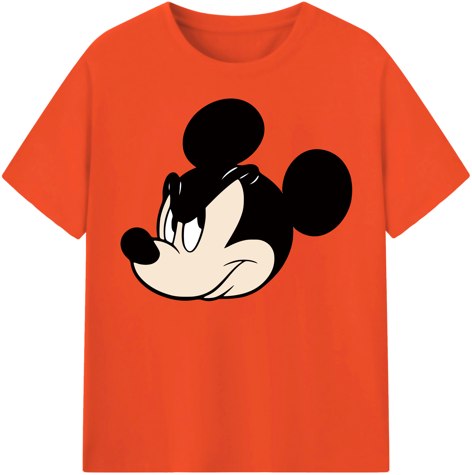 （画像用） ミッキーマウス Mickey Mouse 綿100％半袖Tシャツ（フロントプリント）