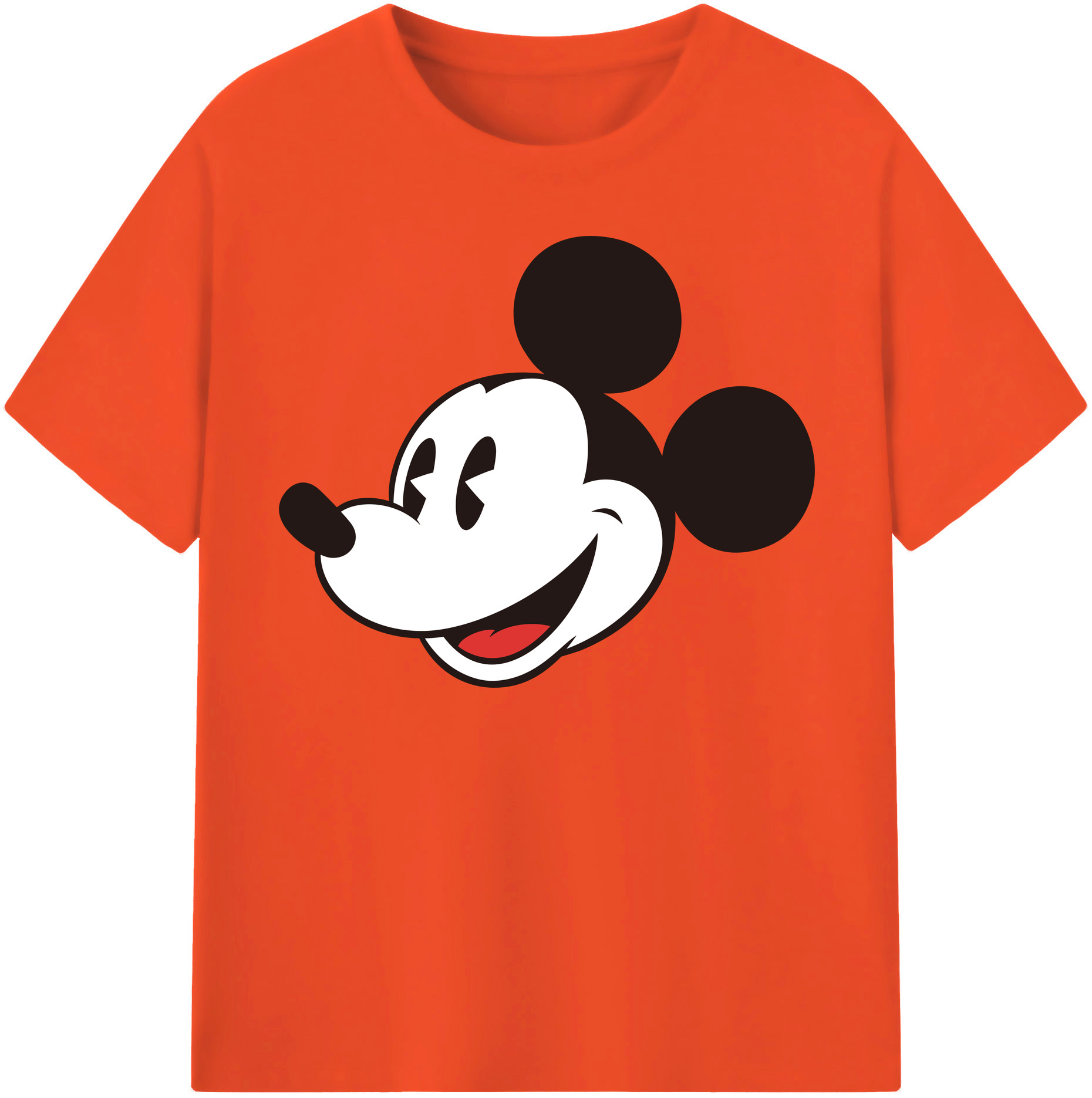 （画像用） ミッキーマウス Mickey Mouse 綿100％半袖Tシャツ（フロントプリント）