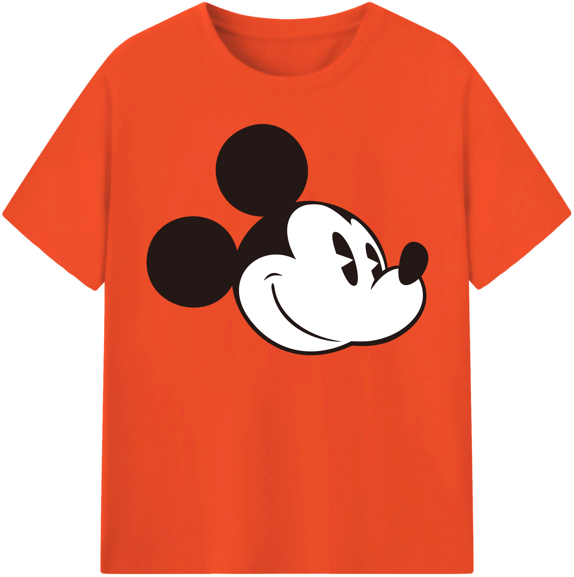 （画像用） ミッキーマウス Mickey Mouse 綿100％半袖Tシャツ（フロントプリント）