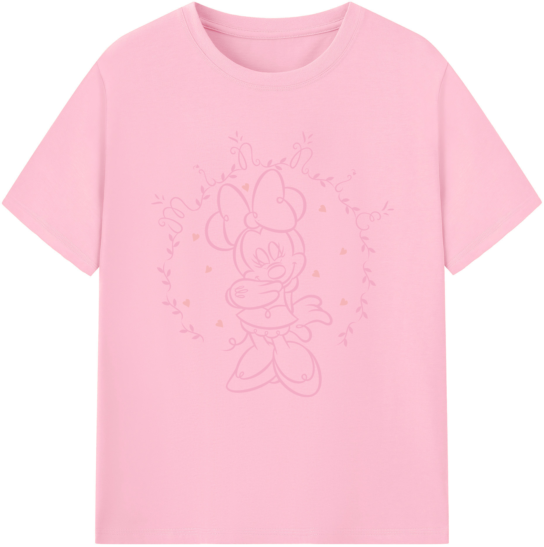 （画像用） ミッキーマウス Mickey Mouse 綿100％半袖Tシャツ（フロントプリント）