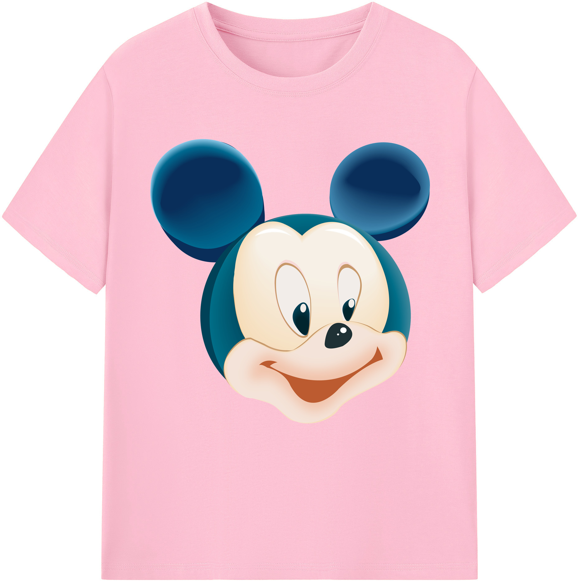 （画像用） ミッキーマウス Mickey Mouse 綿100％半袖Tシャツ（フロントプリント）