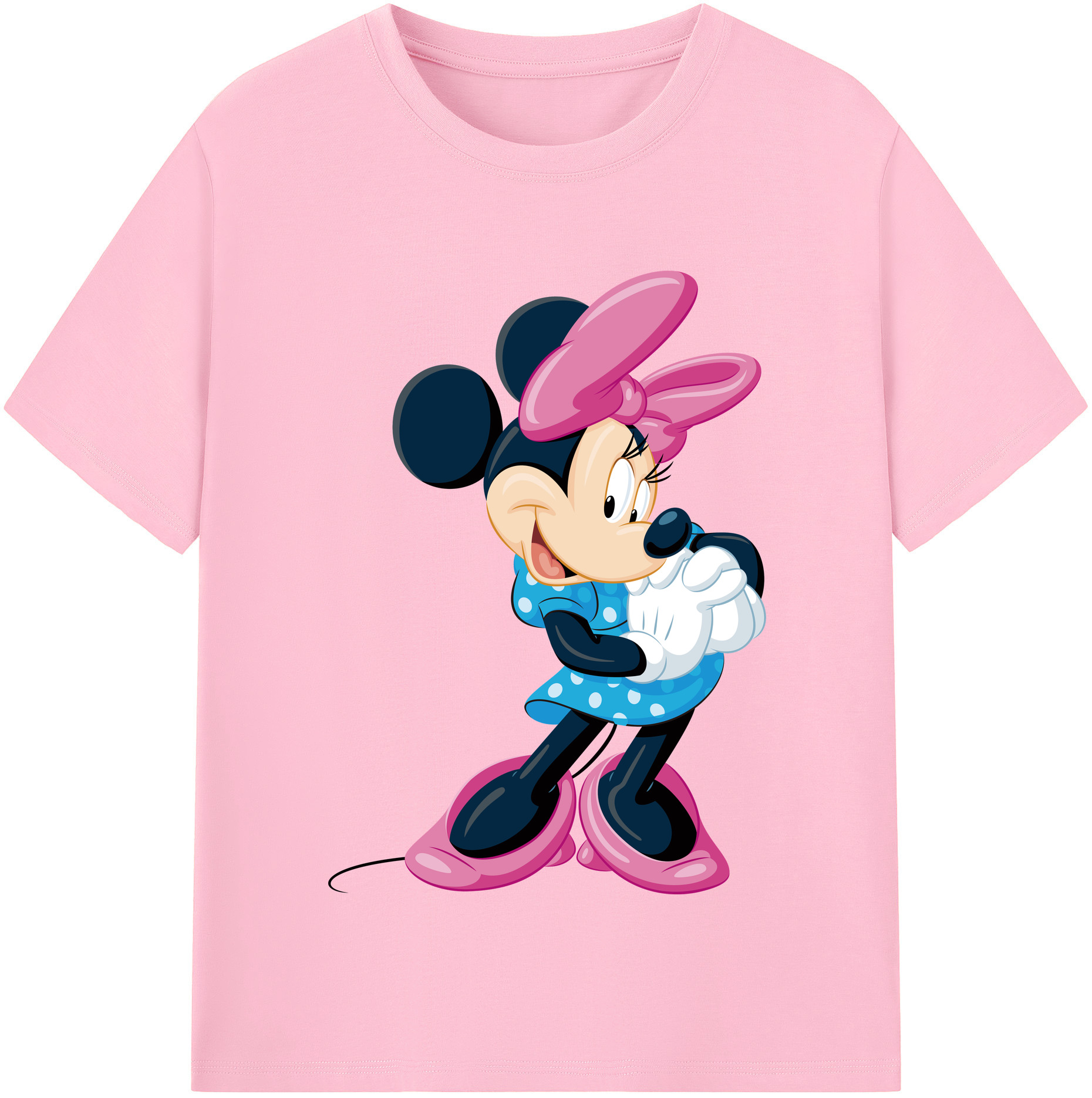 （画像用） ミッキーマウス Mickey Mouse 綿100％半袖Tシャツ（フロントプリント）