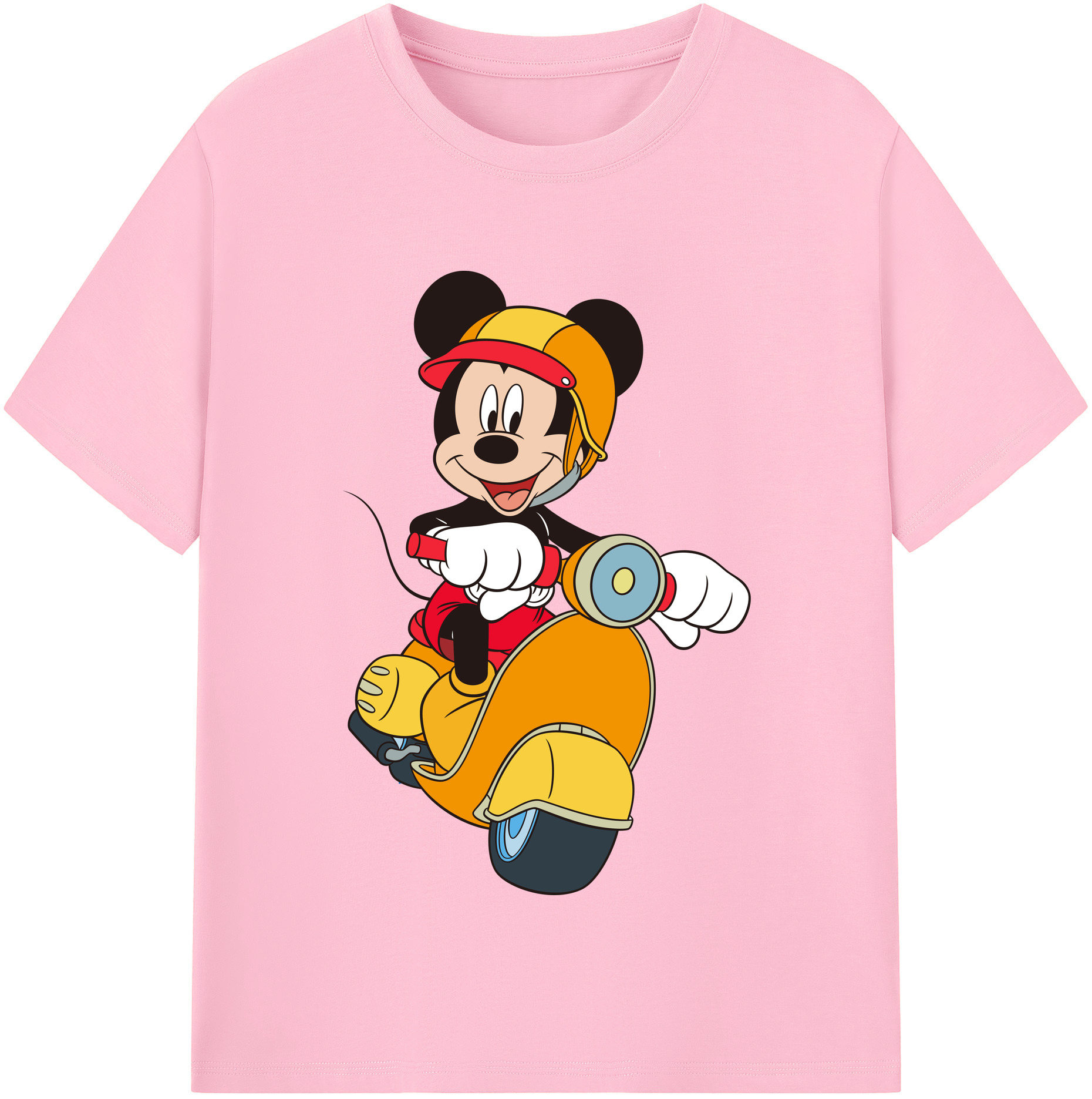 （画像用） ミッキーマウス Mickey Mouse 綿100％半袖Tシャツ（フロントプリント）