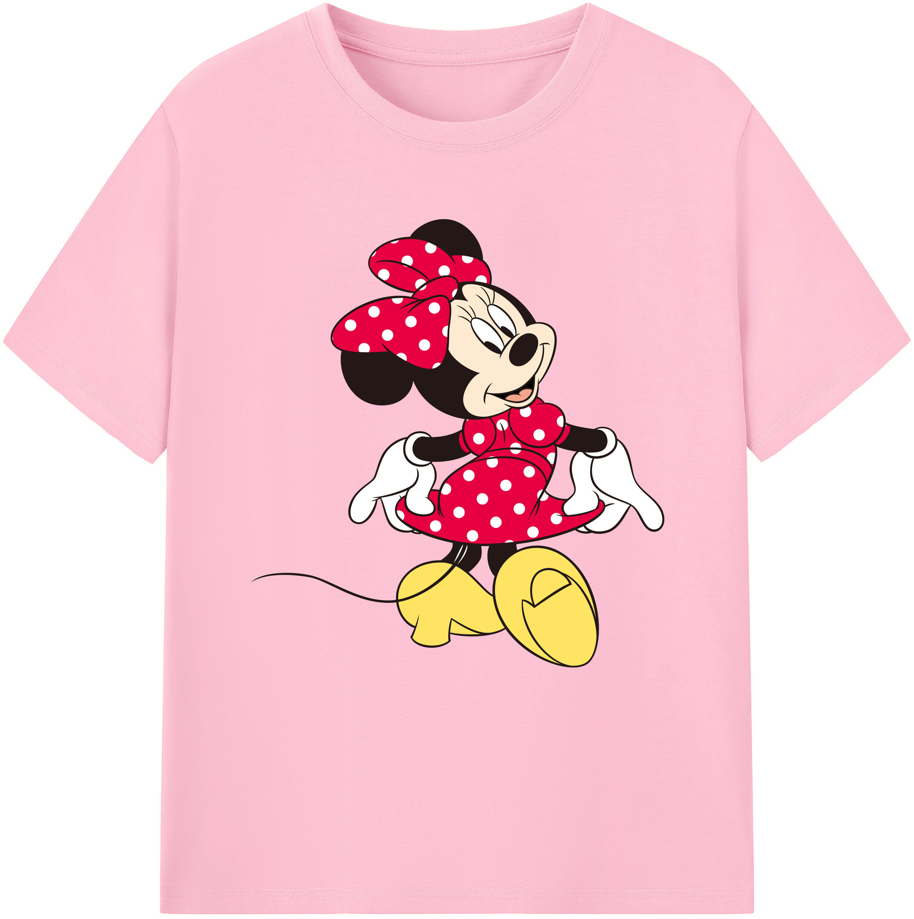 （画像用） ミッキーマウス Mickey Mouse 綿100％半袖Tシャツ（フロントプリント）