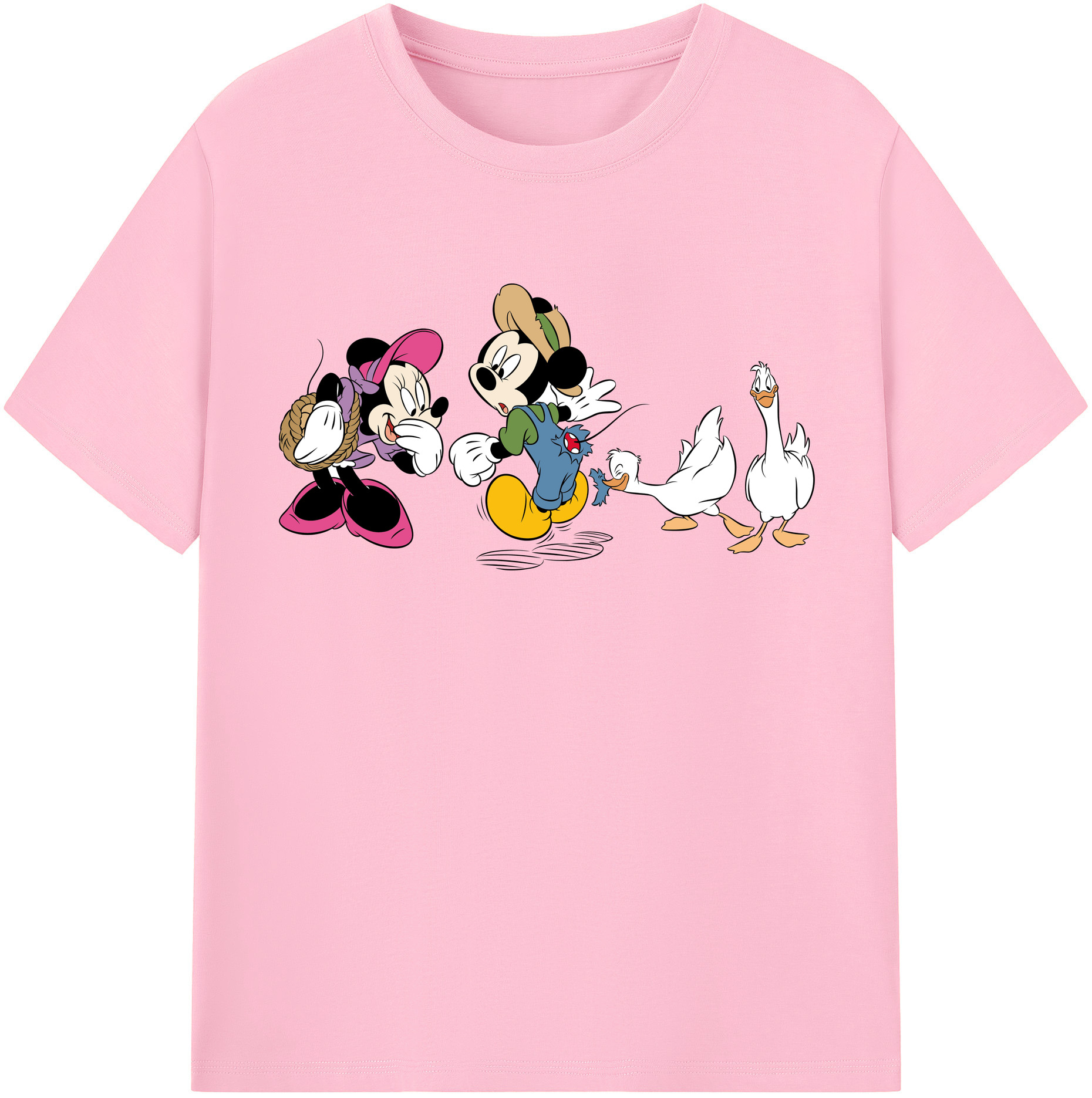 （画像用） ミッキーマウス Mickey Mouse 綿100％半袖Tシャツ（フロントプリント）