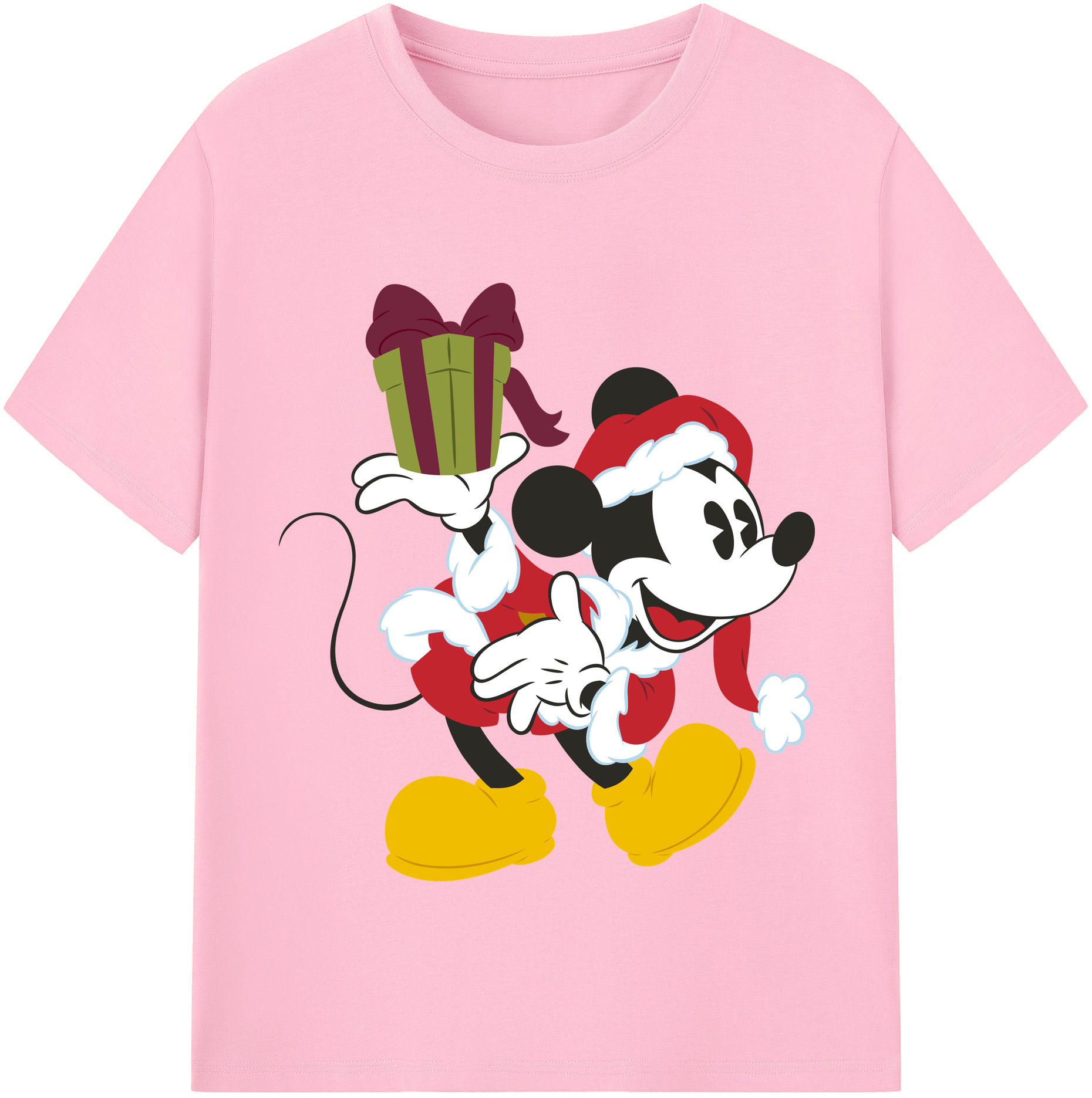 （画像用） ミッキーマウス Mickey Mouse 綿100％半袖Tシャツ（フロントプリント）