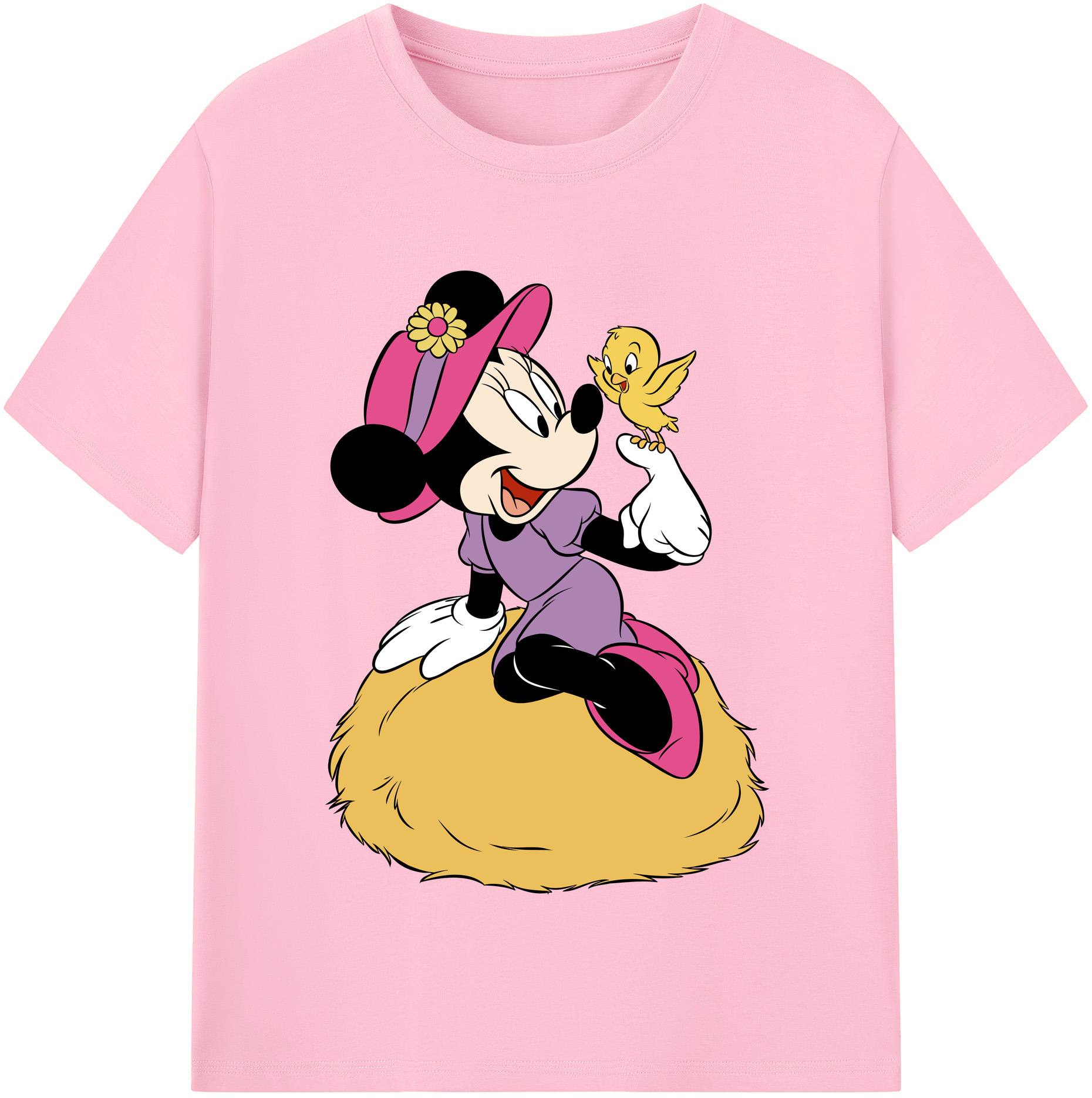 （画像用） ミッキーマウス Mickey Mouse 綿100％半袖Tシャツ（フロントプリント）