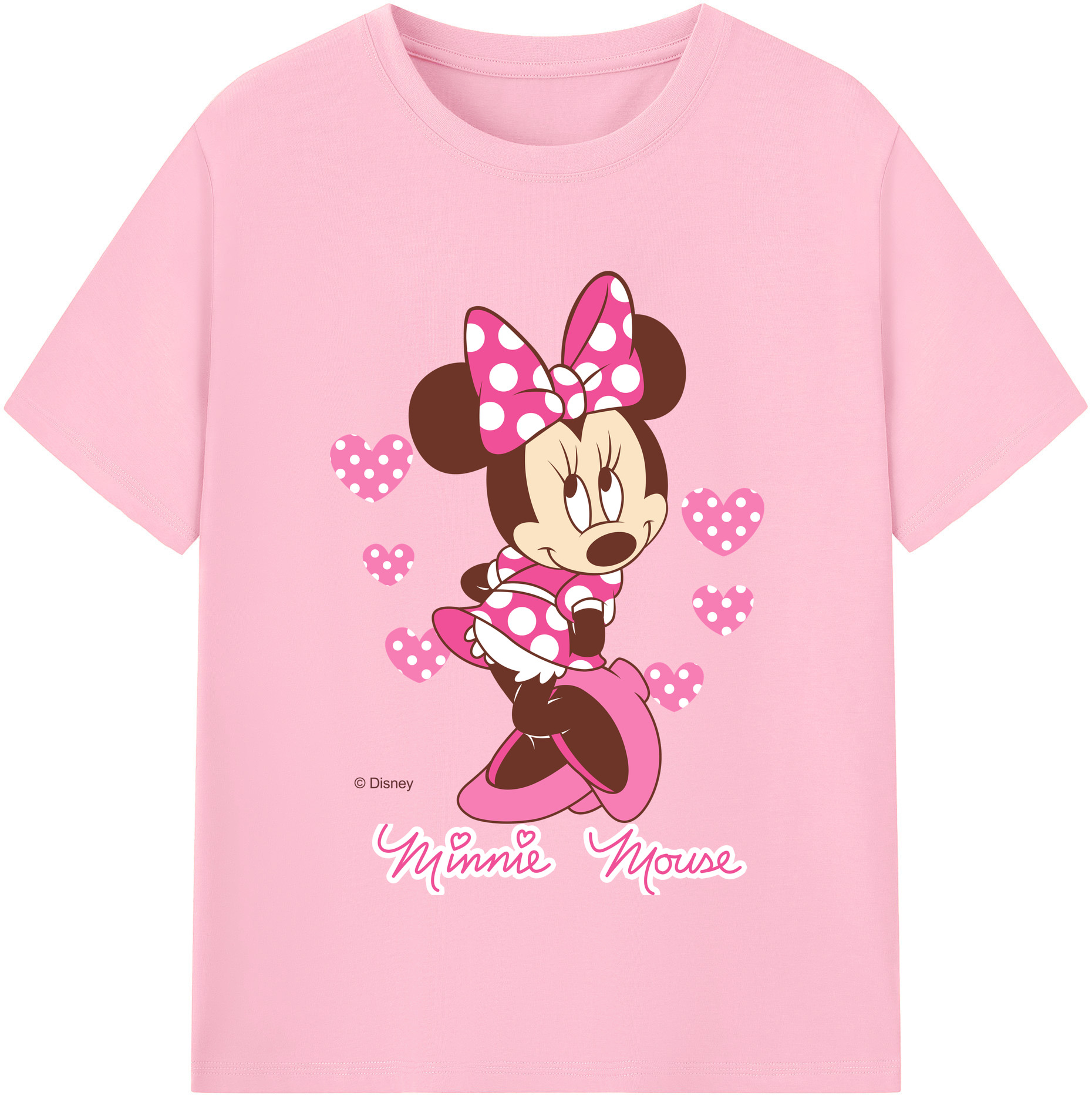 （画像用） ミッキーマウス Mickey Mouse 綿100％半袖Tシャツ（フロントプリント）