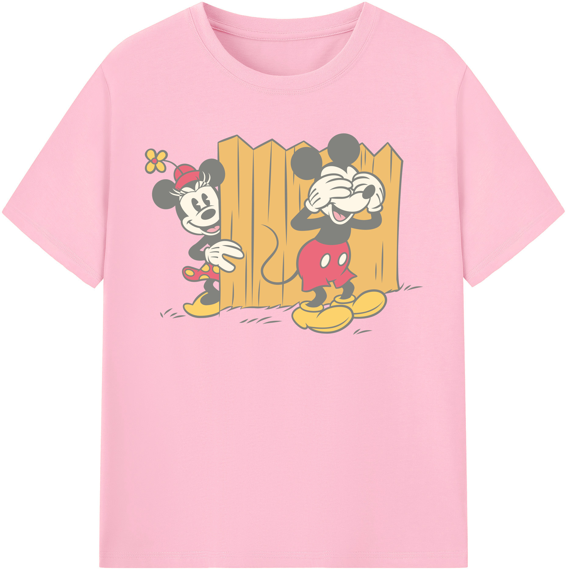 （画像用） ミッキーマウス Mickey Mouse 綿100％半袖Tシャツ（フロントプリント）