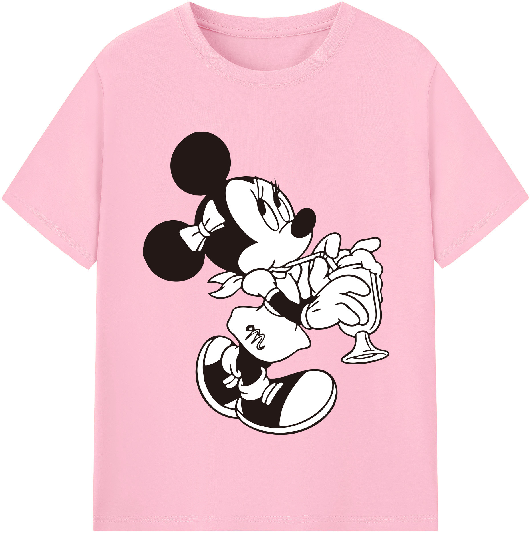 （画像用） ミッキーマウス Mickey Mouse 綿100％半袖Tシャツ（フロントプリント）