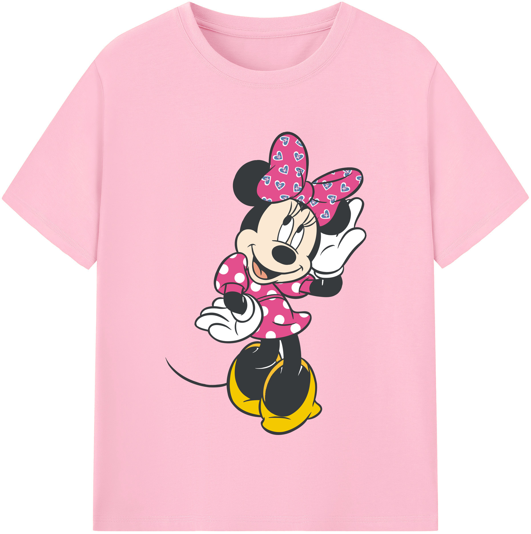 （画像用） ミッキーマウス Mickey Mouse 綿100％半袖Tシャツ（フロントプリント）