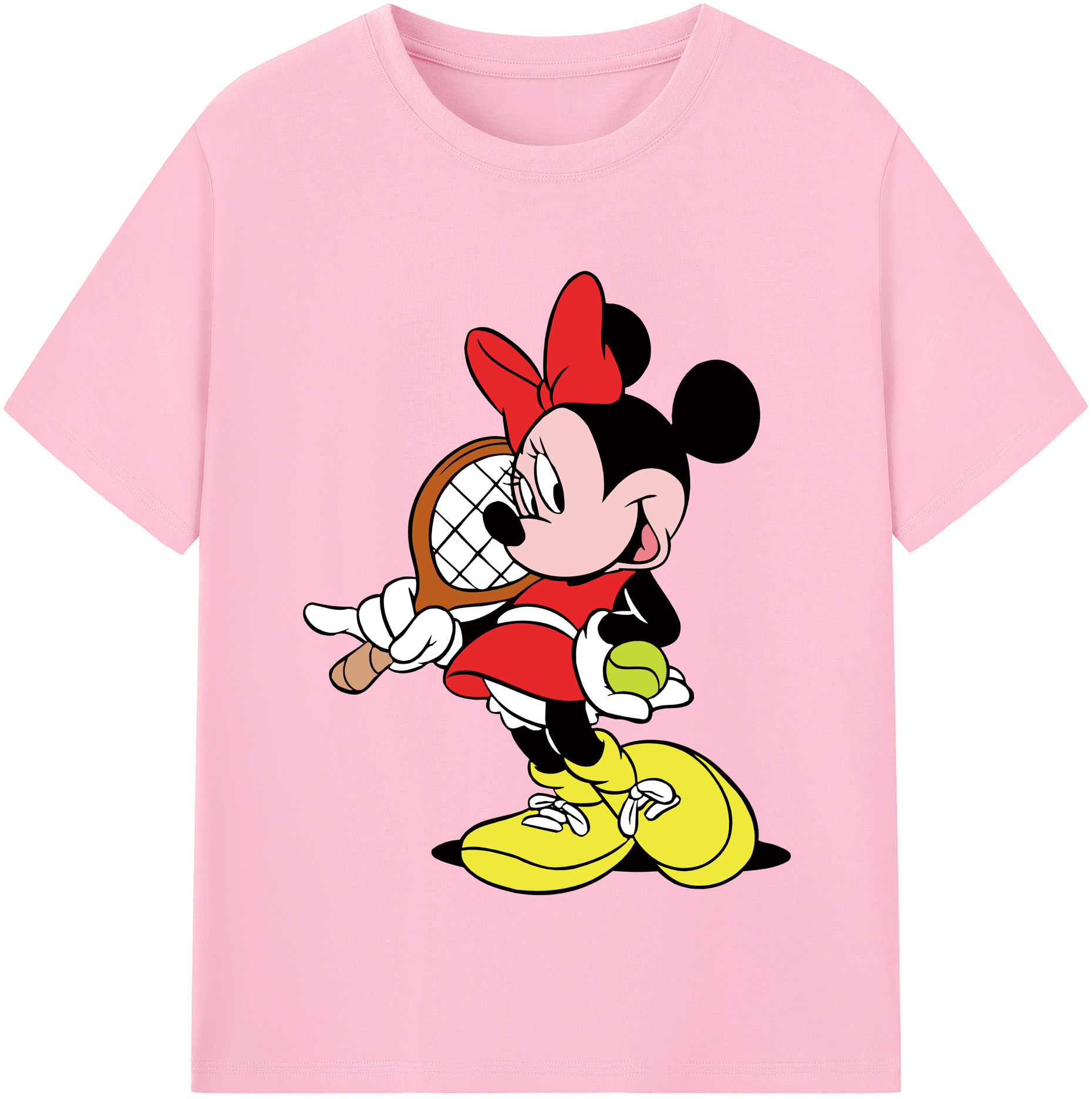 （画像用） ミッキーマウス Mickey Mouse 綿100％半袖Tシャツ（フロントプリント）