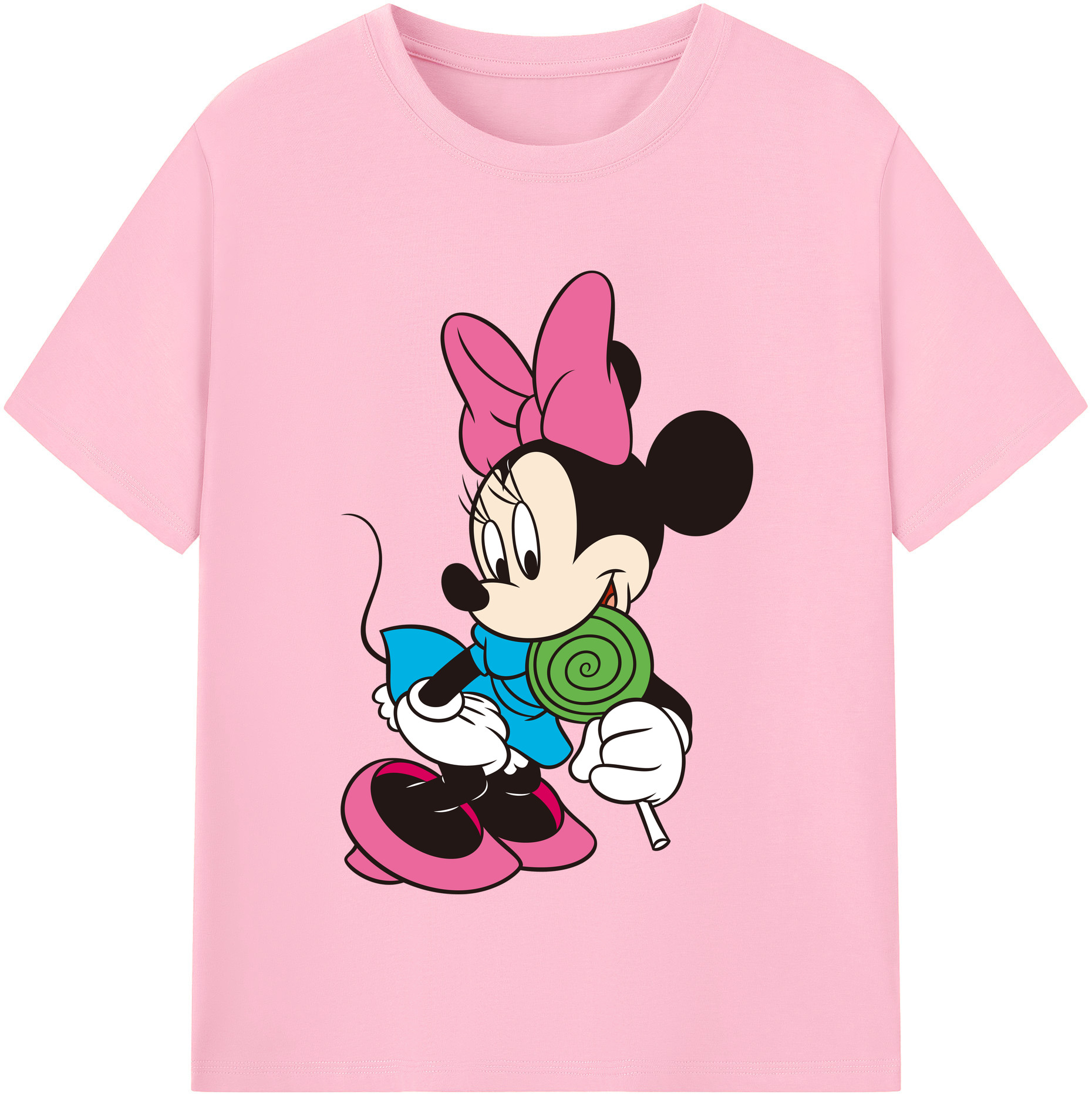 （画像用） ミッキーマウス Mickey Mouse 綿100％半袖Tシャツ（フロントプリント）