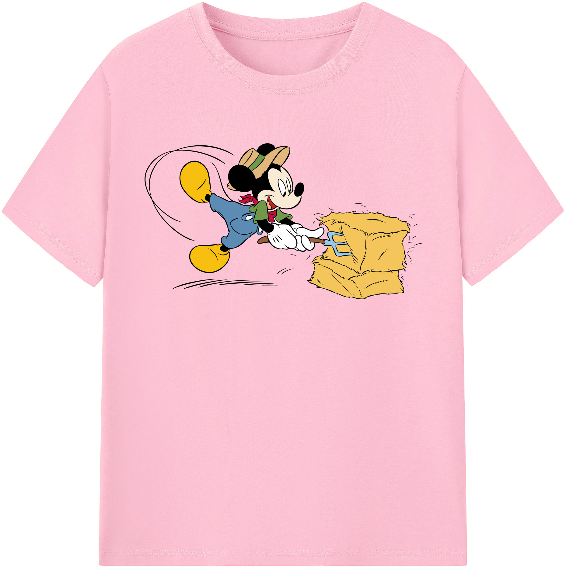 （画像用） ミッキーマウス Mickey Mouse 綿100％半袖Tシャツ（フロントプリント）