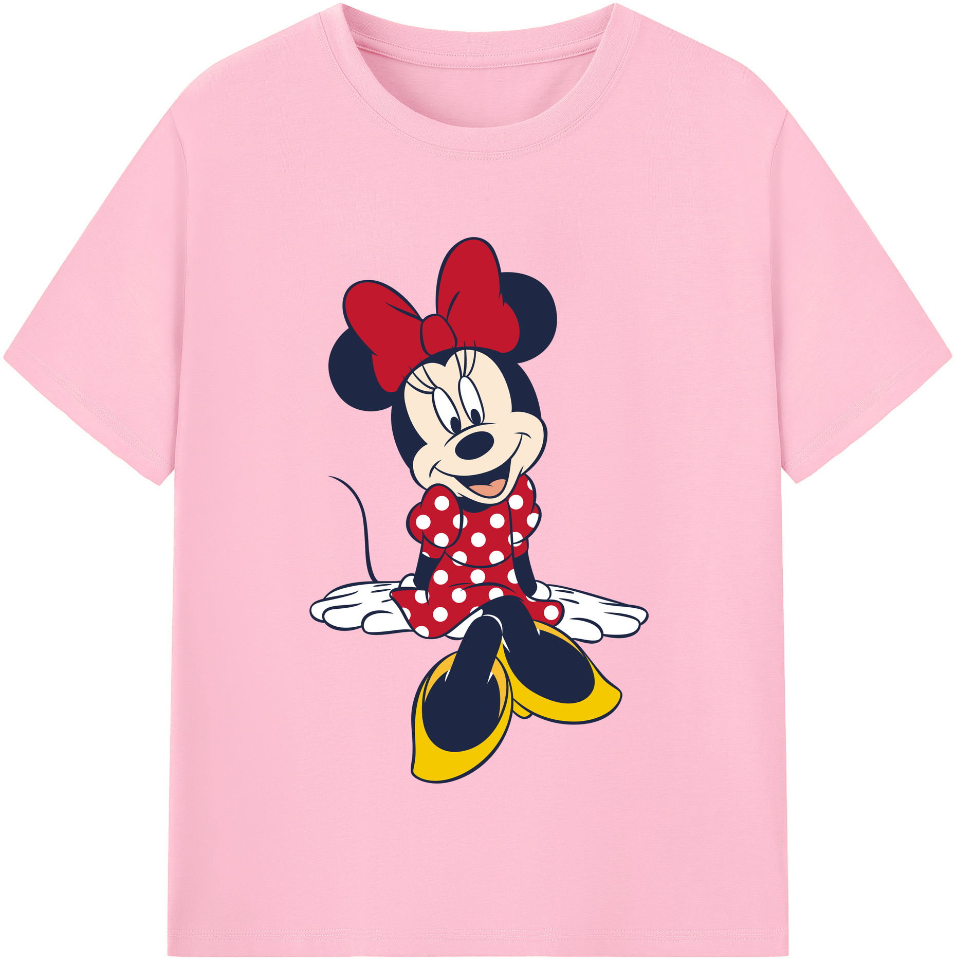 （画像用） ミッキーマウス Mickey Mouse 綿100％半袖Tシャツ（フロントプリント）