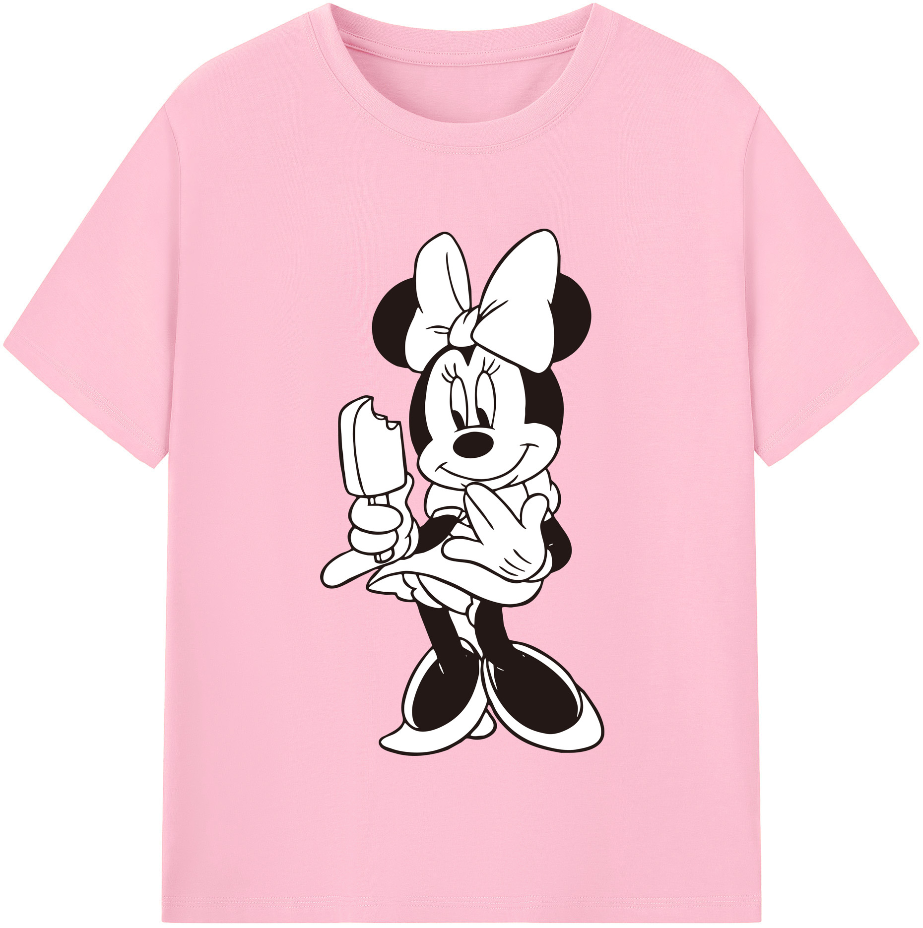 （画像用） ミッキーマウス Mickey Mouse 綿100％半袖Tシャツ（フロントプリント）