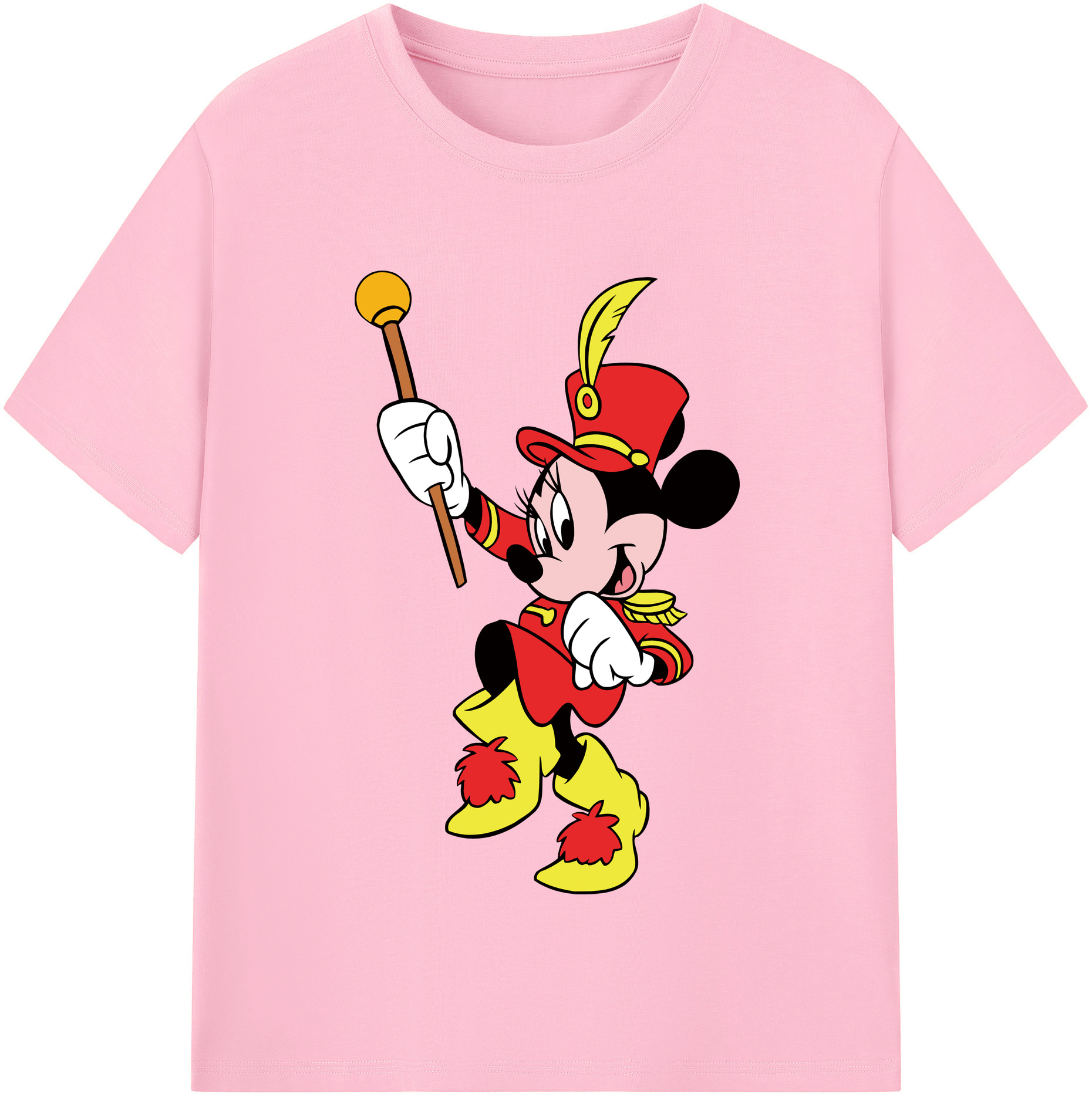 （画像用） ミッキーマウス Mickey Mouse 綿100％半袖Tシャツ（フロントプリント）