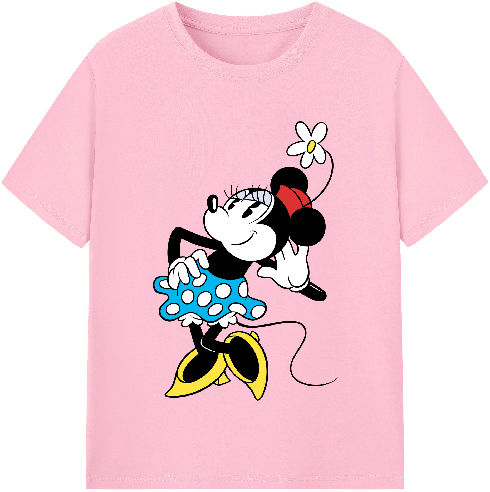 （画像用） ミッキーマウス Mickey Mouse 綿100％半袖Tシャツ（フロントプリント）