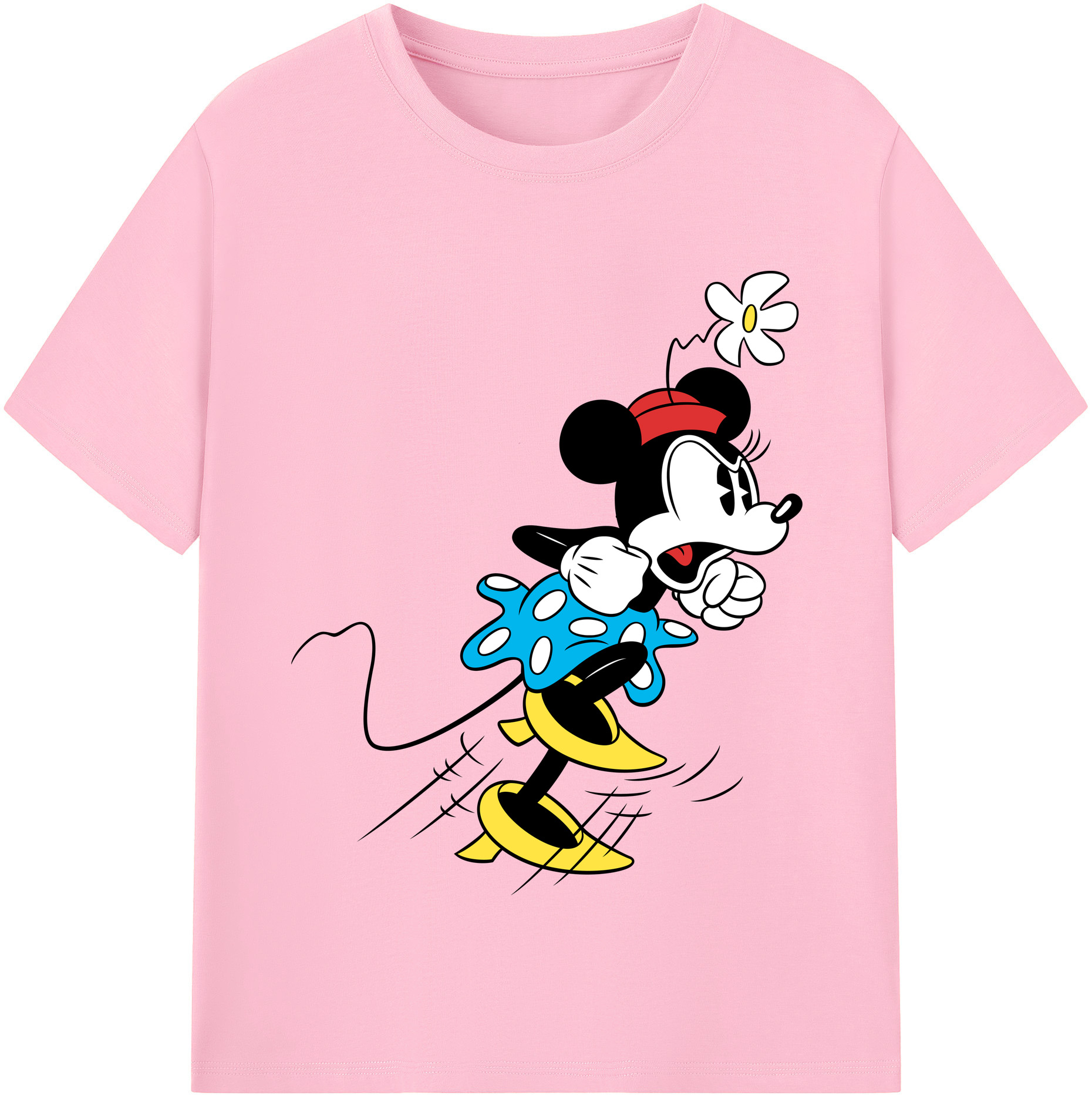 （画像用） ミッキーマウス Mickey Mouse 綿100％半袖Tシャツ（フロントプリント）