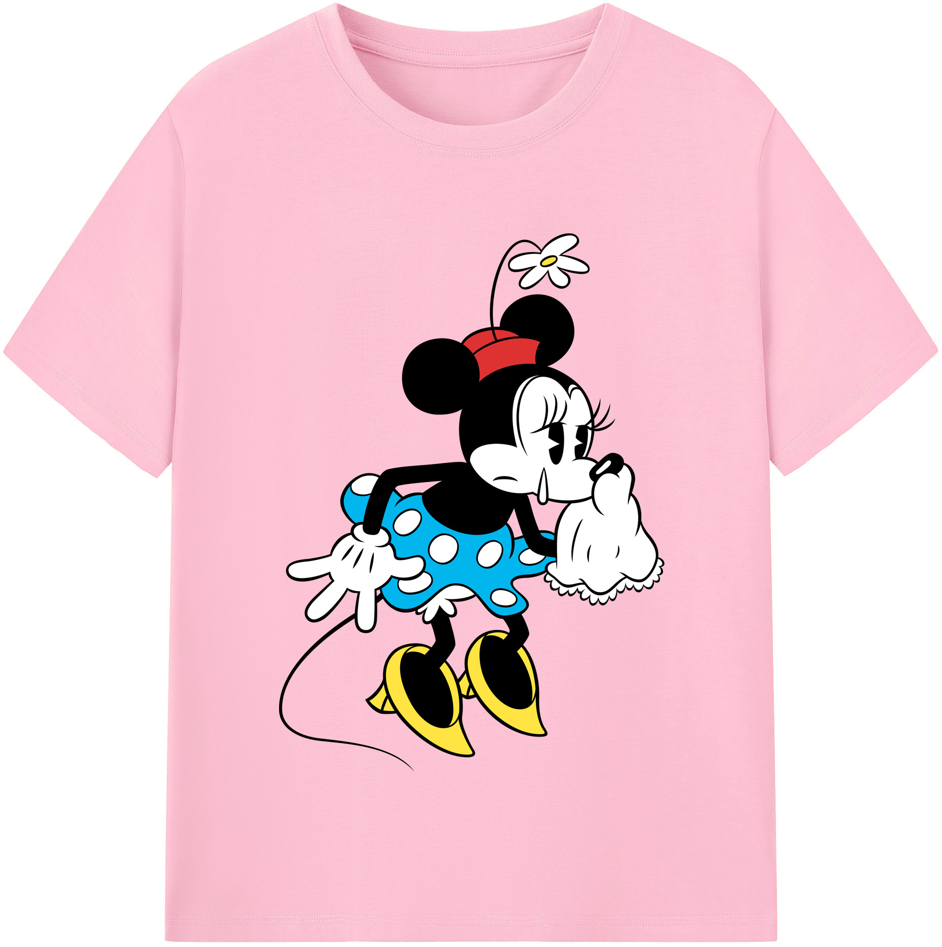 （画像用） ミッキーマウス Mickey Mouse 綿100％半袖Tシャツ（フロントプリント）