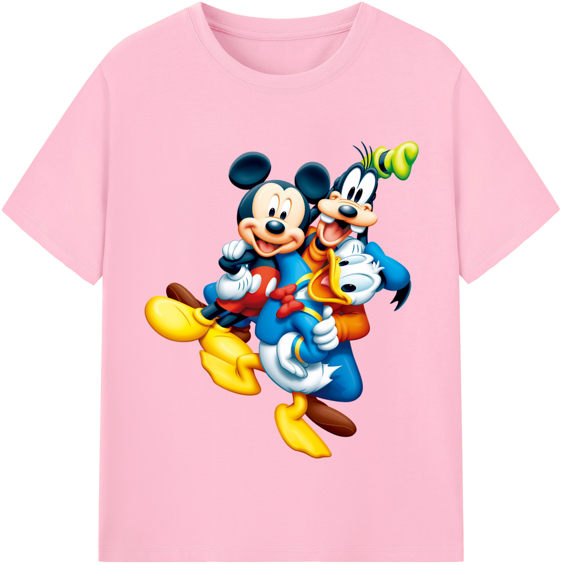 （画像用） ミッキーマウス Mickey Mouse 綿100％半袖Tシャツ（フロントプリント）