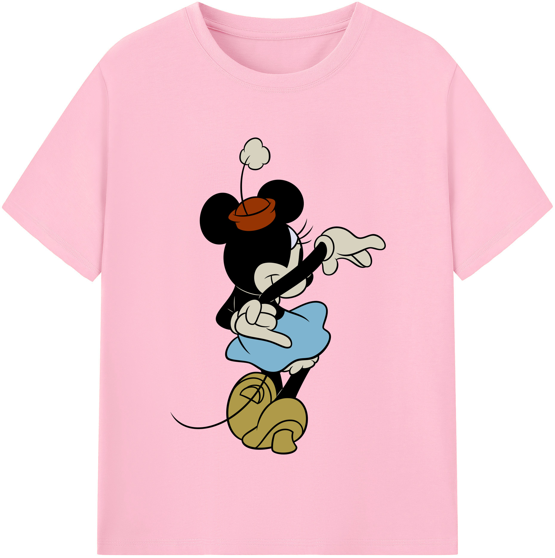 （画像用） ミッキーマウス Mickey Mouse 綿100％半袖Tシャツ（フロントプリント）