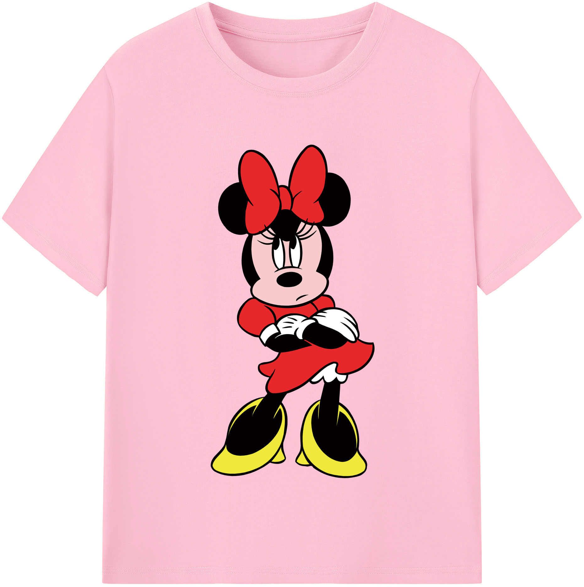 （画像用） ミッキーマウス Mickey Mouse 綿100％半袖Tシャツ（フロントプリント）