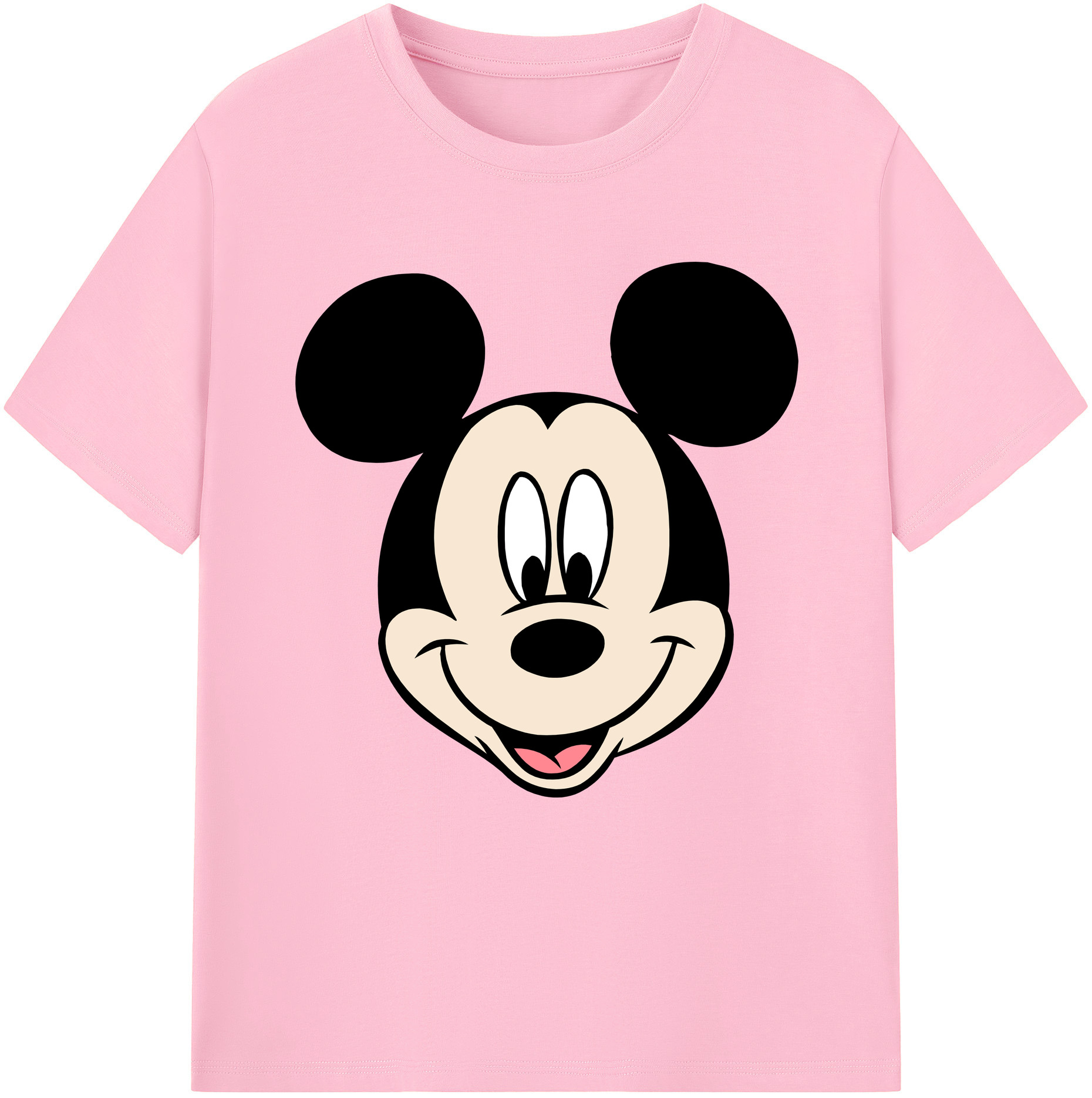（画像用） ミッキーマウス Mickey Mouse 綿100％半袖Tシャツ（フロントプリント）