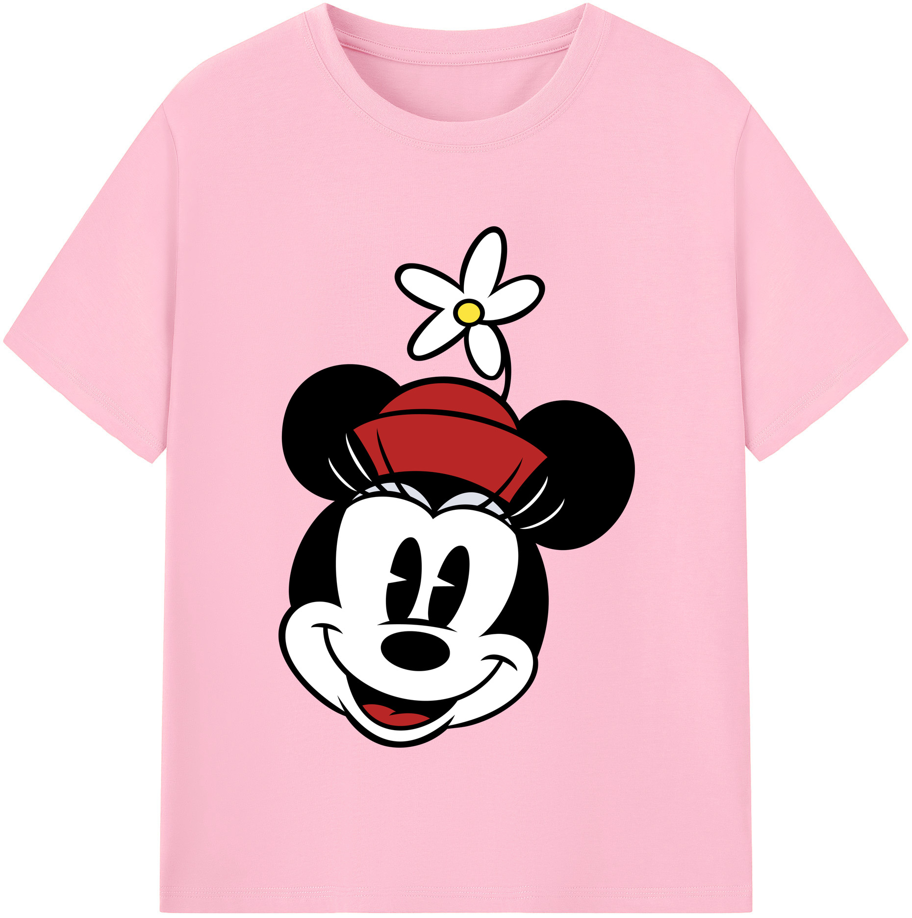 （画像用） ミッキーマウス Mickey Mouse 綿100％半袖Tシャツ（フロントプリント）
