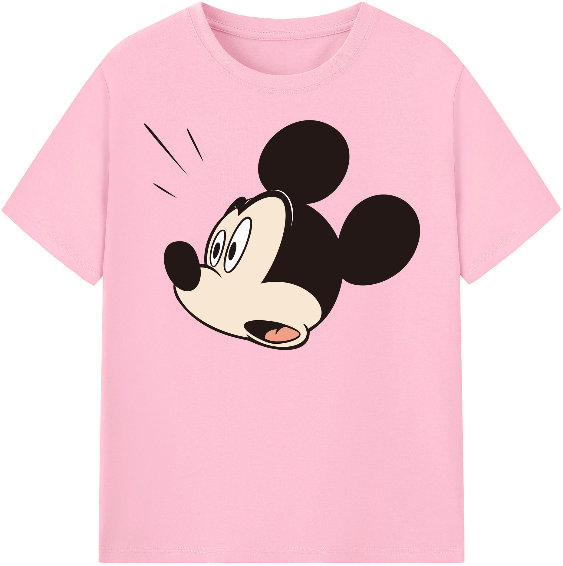 （画像用） ミッキーマウス Mickey Mouse 綿100％半袖Tシャツ（フロントプリント）